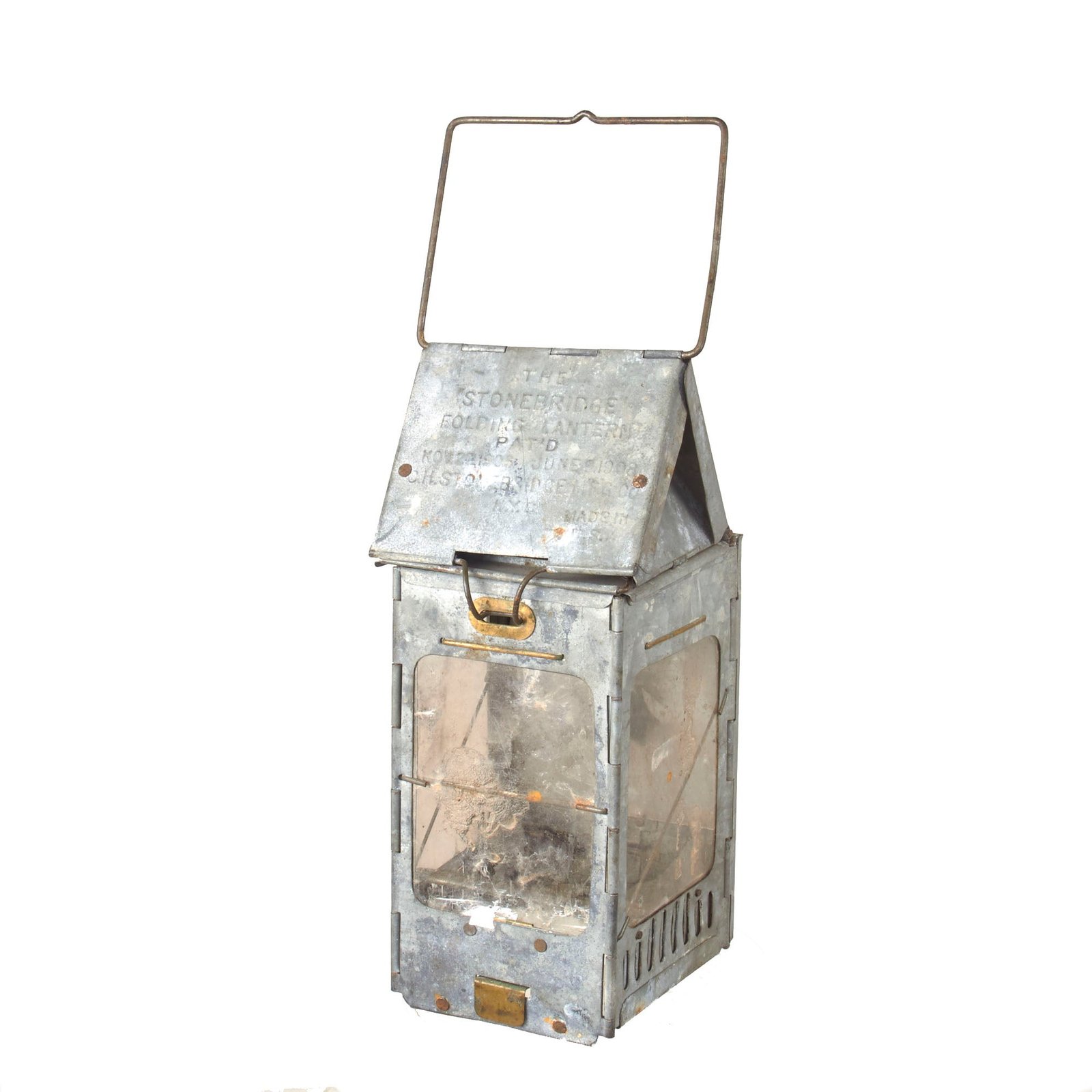 Buy Original U.S WWI Medical Corps Stonebridge Automatic Folding Candle Lantern | Original Firearms Antique For Sale
