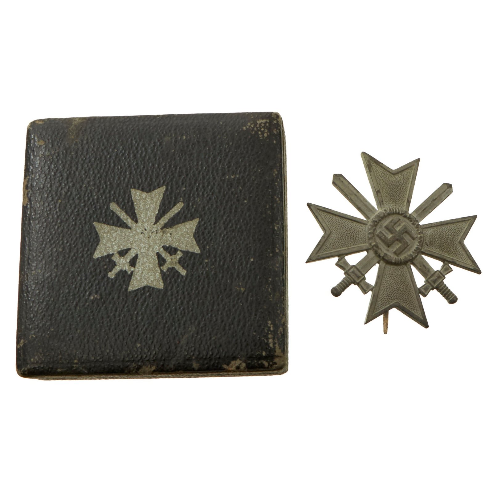 Original German WWII Cased War Merit Cross KvK 1st Class with Swords by Wilhelm Deumer of Lüdenscheid
