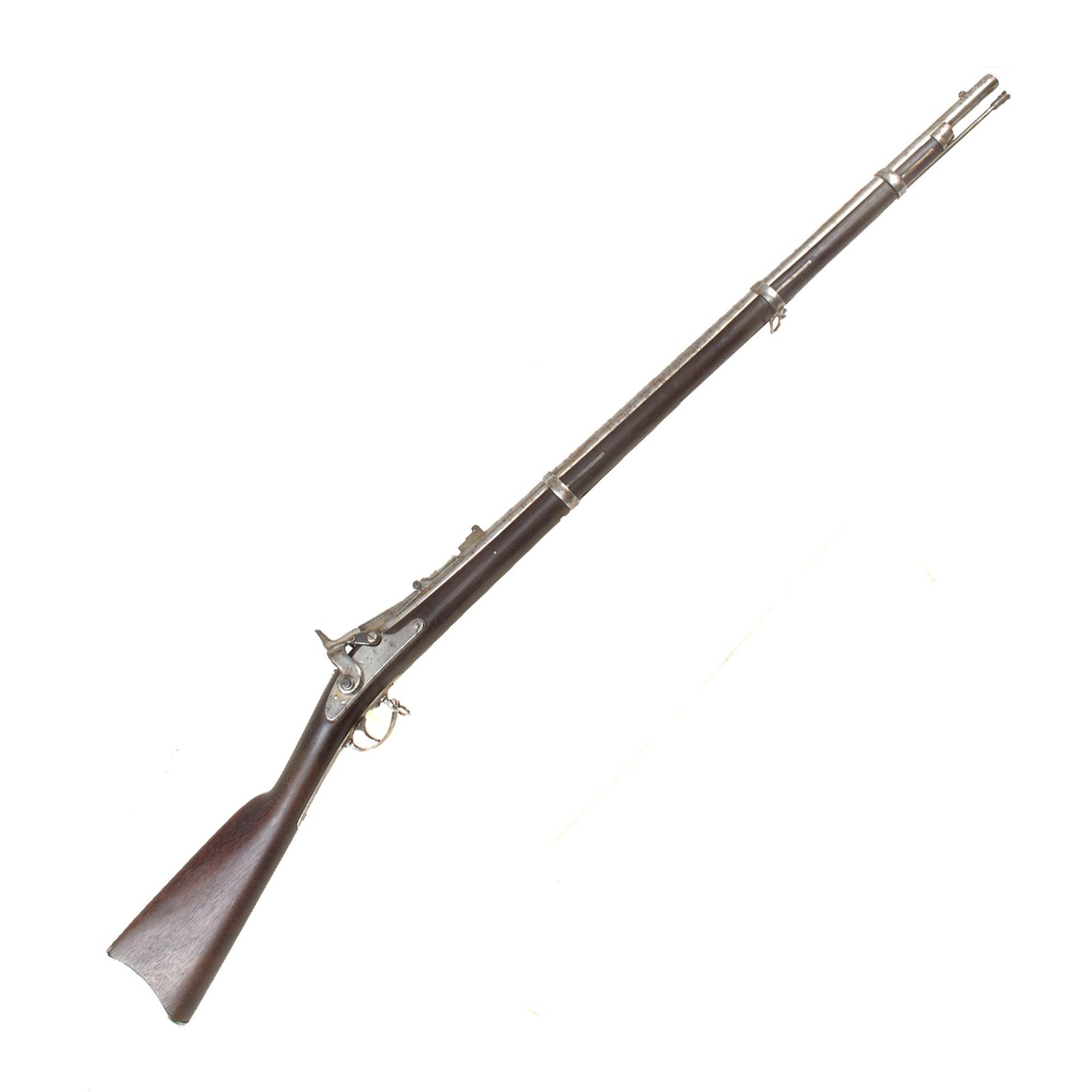 Buy Original U.S. Civil War Springfield M-1861 Rifle Converted to M-1866 Trapdoor Using 2nd Allin System - dated 1861 | Original Firearms Antique For Sale