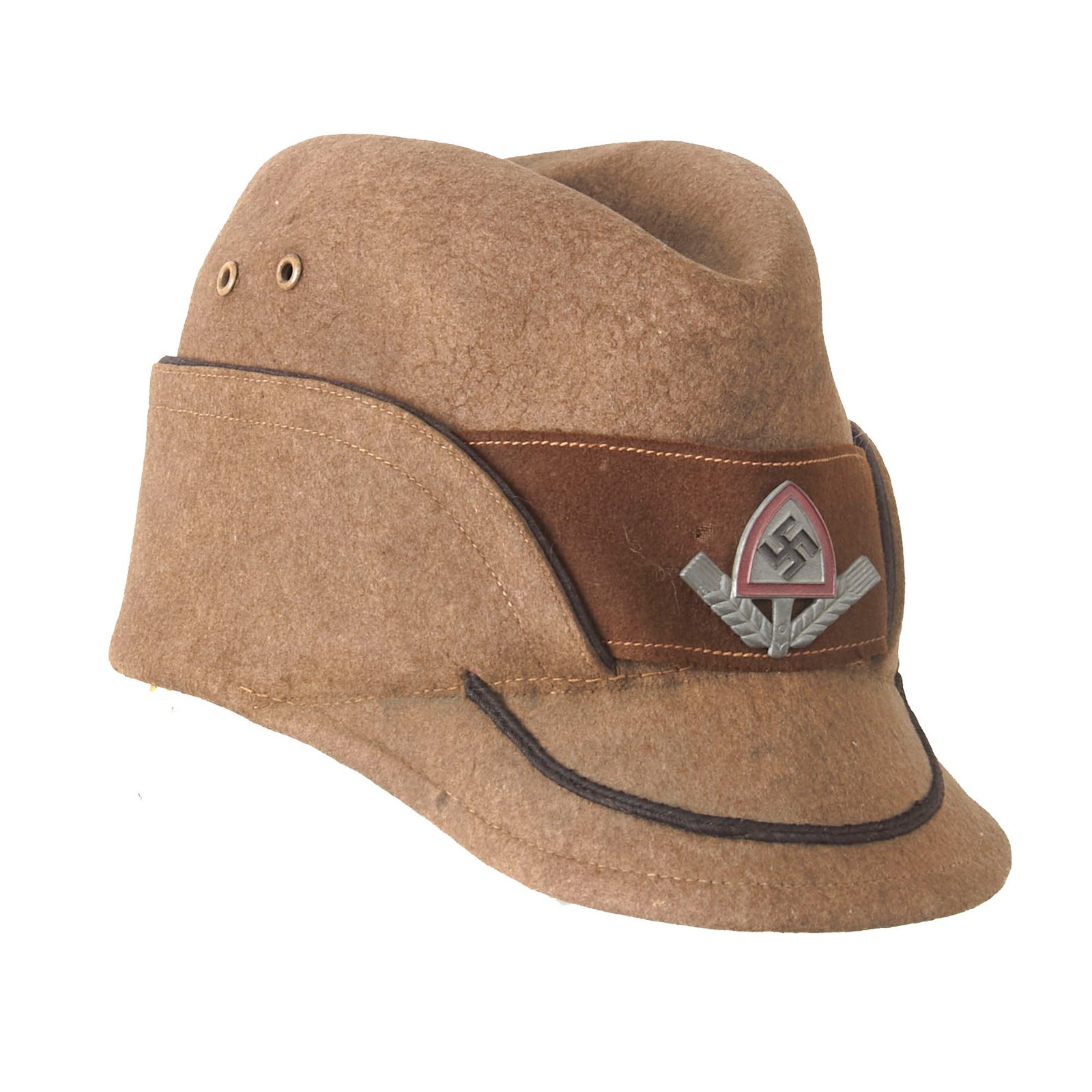 Buy Original German WWII RAD National Labor Service EM/NCO "Robin Hood" Cap - Missing Sweatband | Original Firearms Antique For Sale
