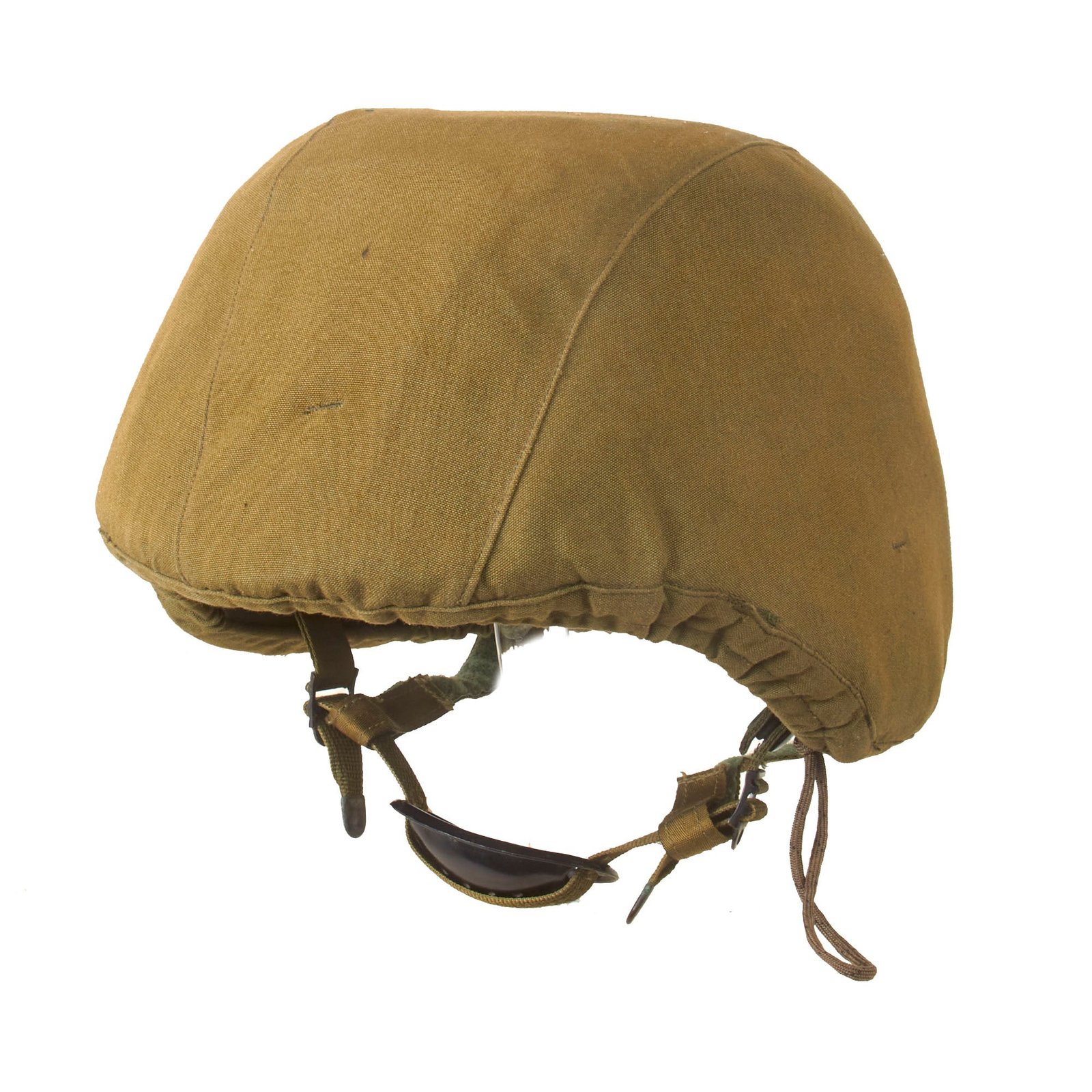 Buy Original U.S. 1980s Natick Laboratories Experimental Kevlar EOD “Blast Suit” Helmet Cover on Standard PASGT Ballistic Helmet | Original Firearms Antique For Sale
