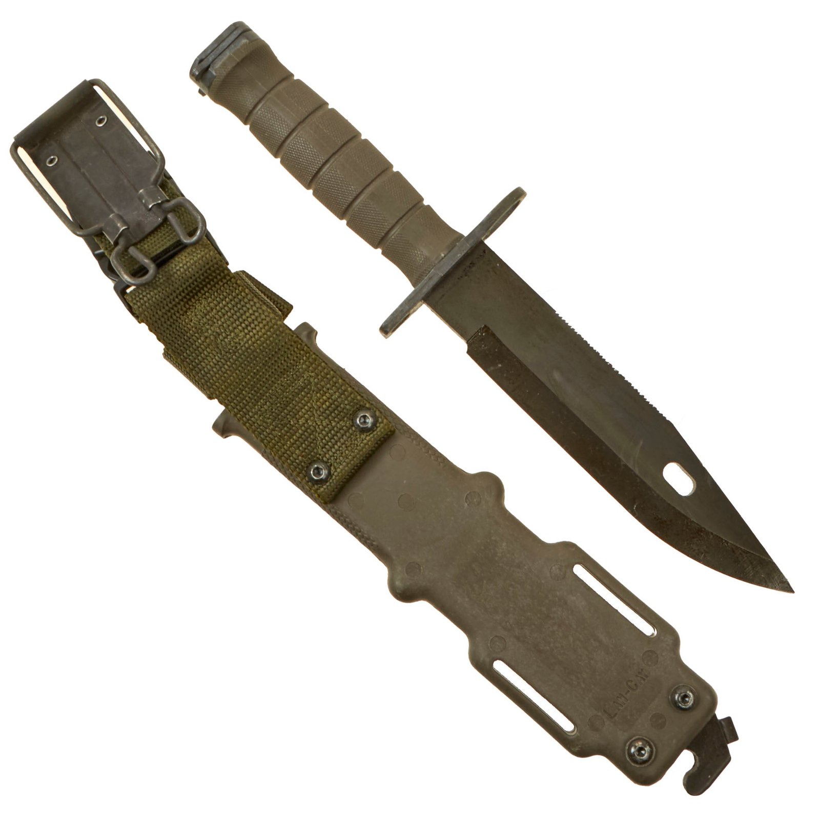 Buy Original U.S. Cold War / GWoT M9 Lan-Cay Bayonet with M10 Wire Cutter Scabbard | Original Firearms Antique For Sale