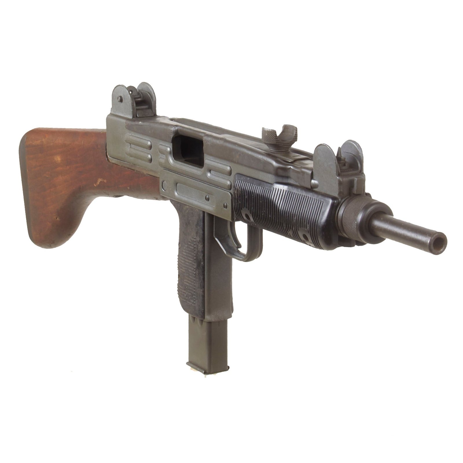 Buy Original Israeli Six-Day War UZI Display Submachine Gun dated 1961 with Wood Stock & Magazine - Serial 83371 | Original Firearms Antique For Sale