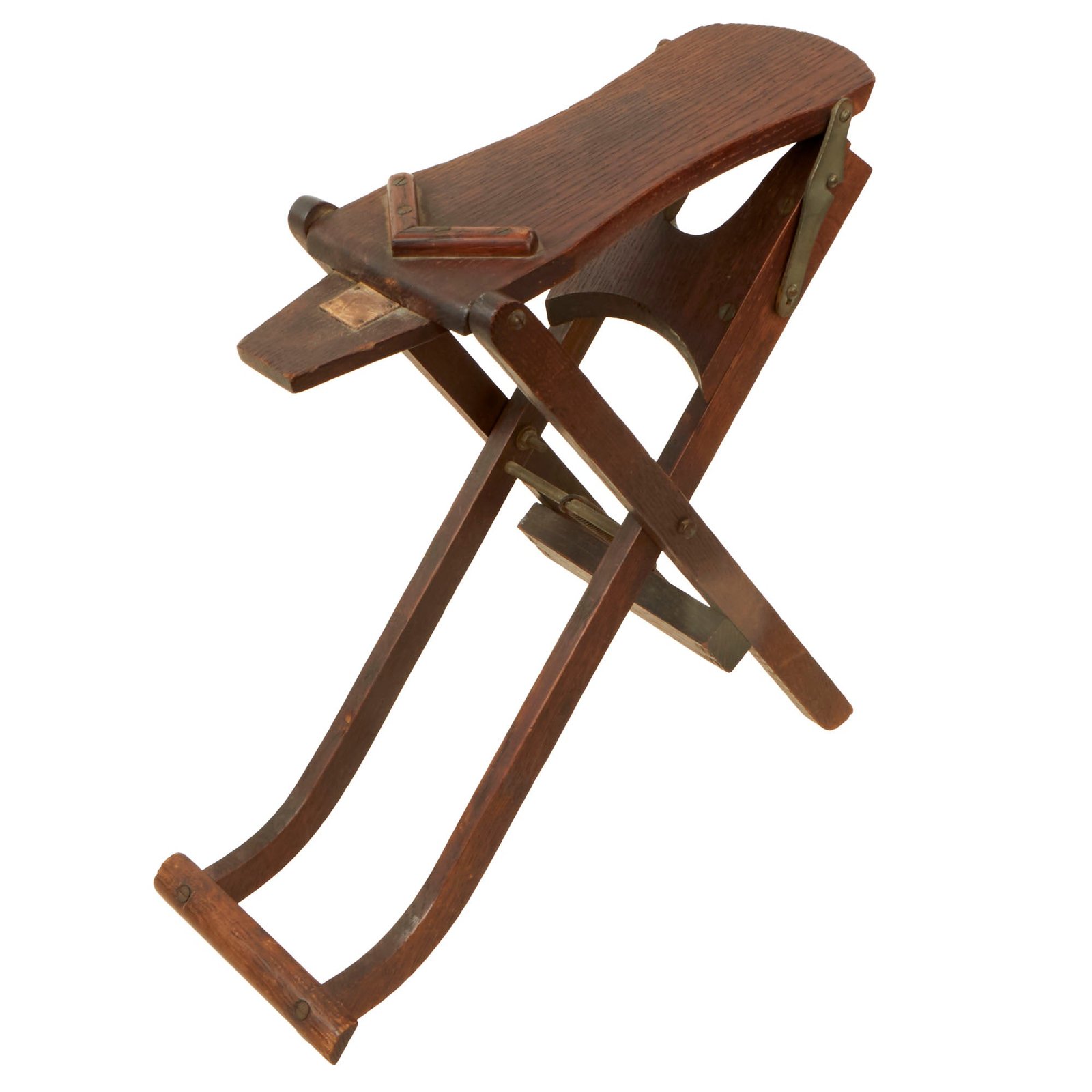 Buy Original British Second Boer War 14th Hussars Victoria Cross Recipient Edward Douglas Brown’s Spring-Loaded “Campaign Furniture” Boot Stand | Original Firearms Antique For Sale