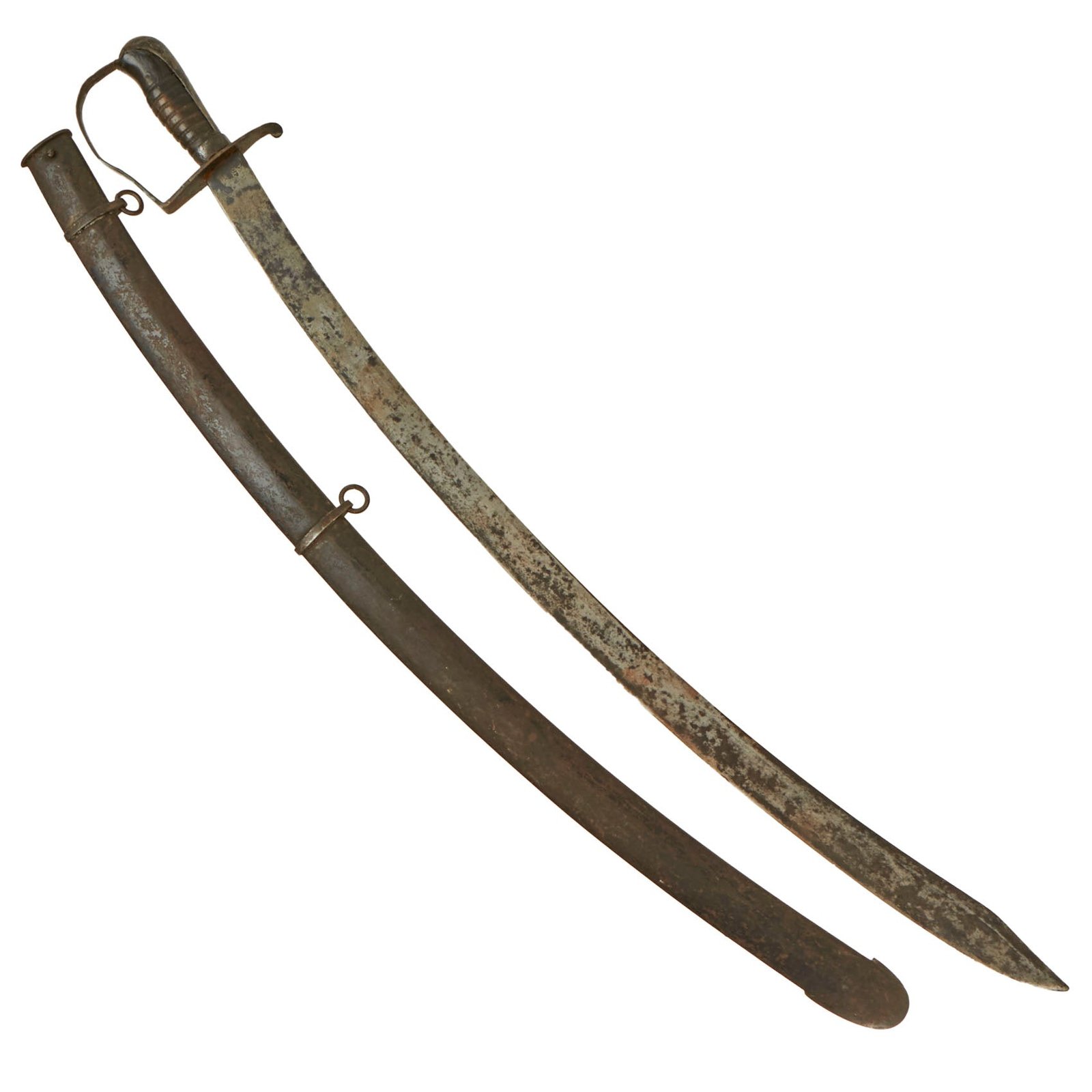 Buy Original U.S. War of 1812 Contract Model 1812/1813 Cavalry Saber by Nathan Starr with Scabbard | Original Firearms Antique For Sale