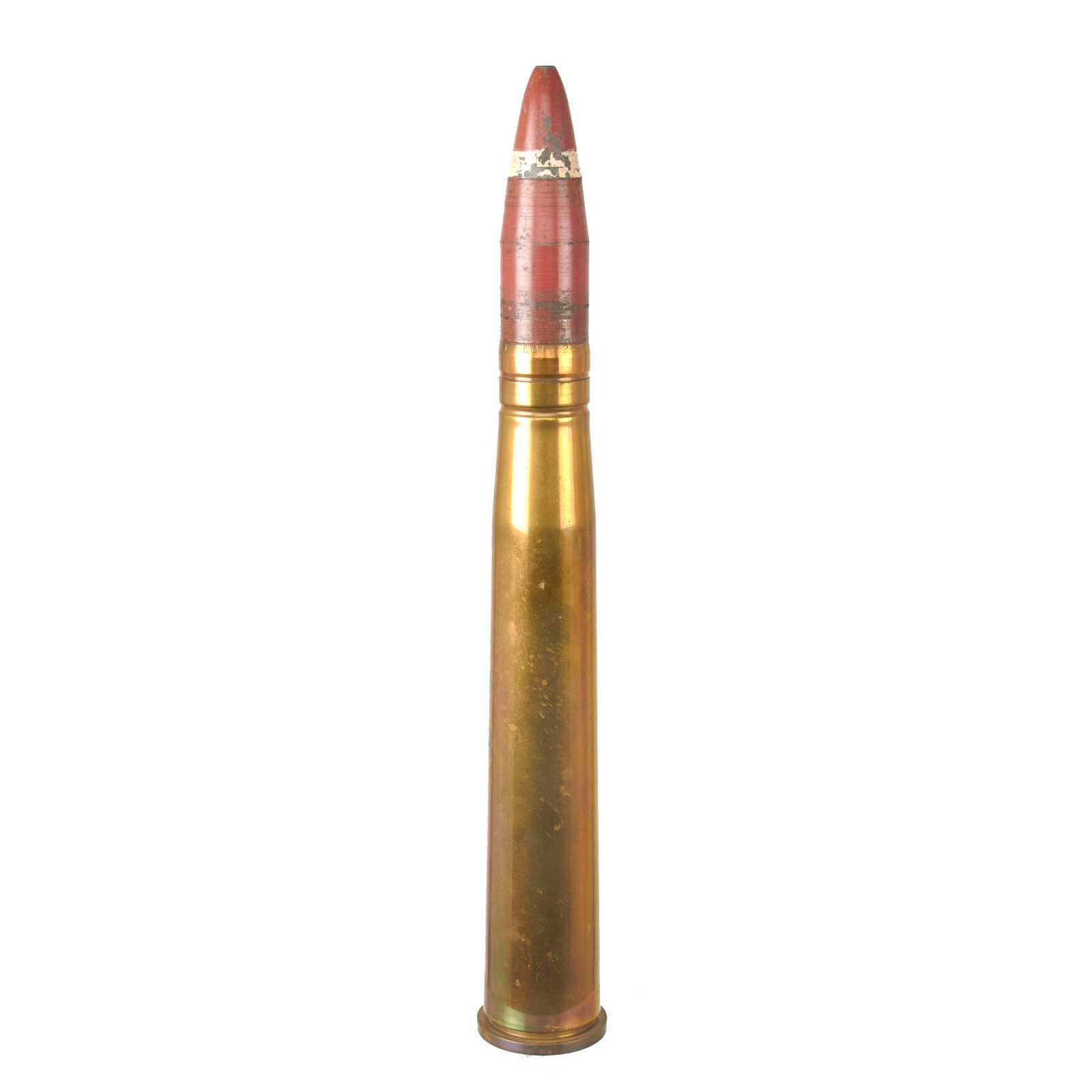 Buy Original U.S. WWII 1945 Dated 40mm Bofors Gun Round - Great Paint & Markings - Inert | Original Firearms Antique For Sale
