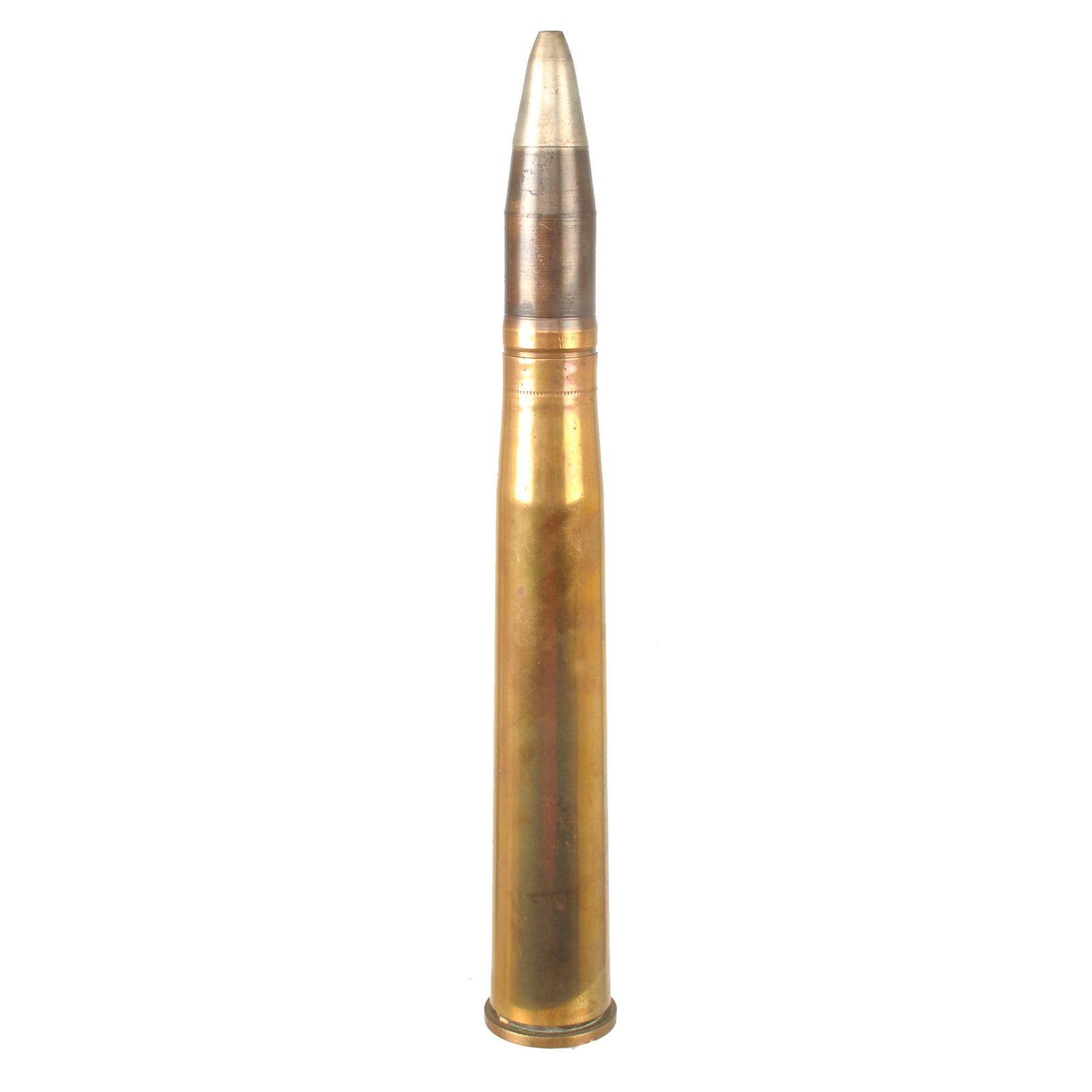 Buy Original U.S. WWII 1942 Dated 40mm Bofors Gun Round with 1945-Dated Casing - Inert | Original Firearms Antique For Sale