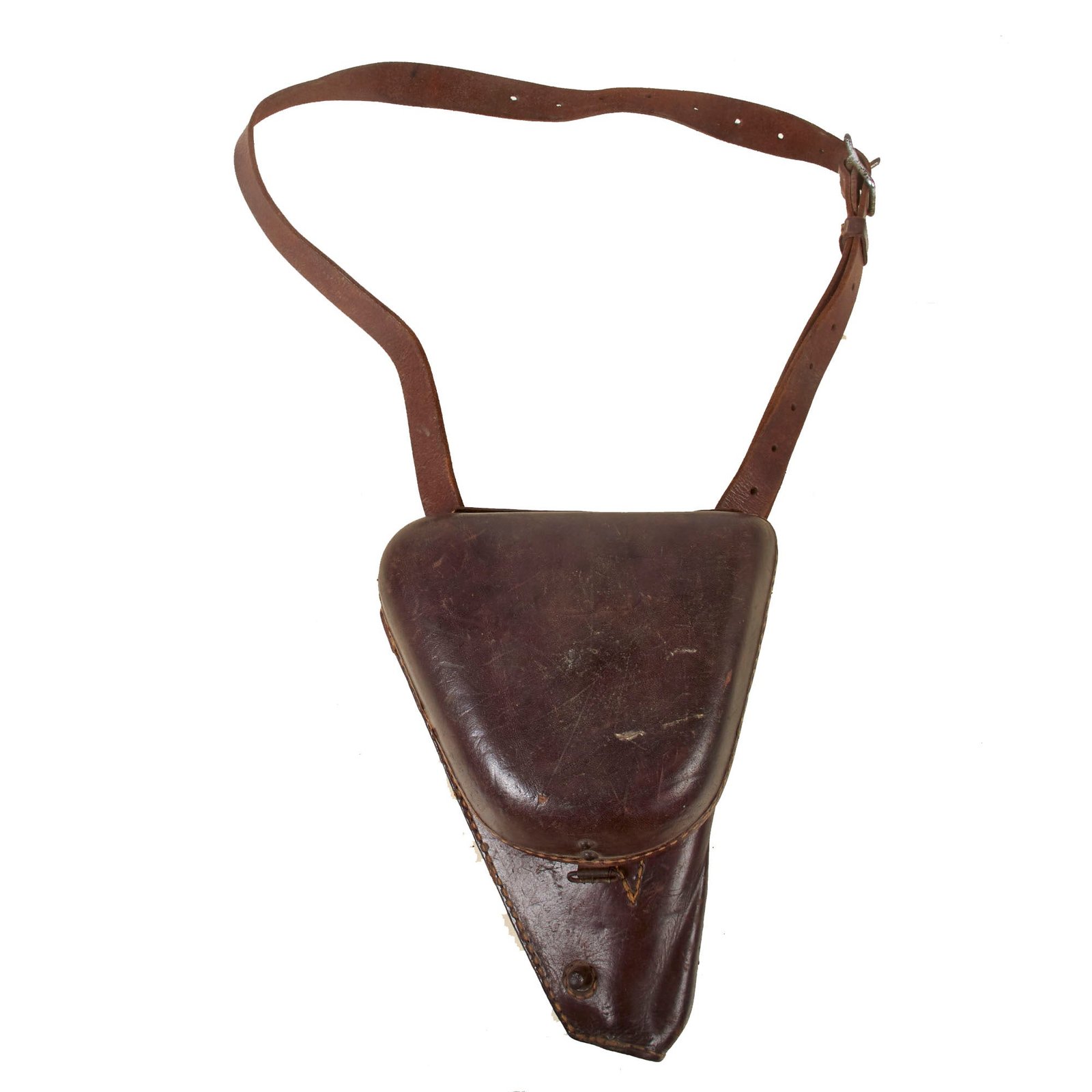 Buy Original Japanese WWII Type 14 Nambu Pistol Leather Holster with Shoulder Strap & Cleaning Rod | Original Firearms Antique For Sale