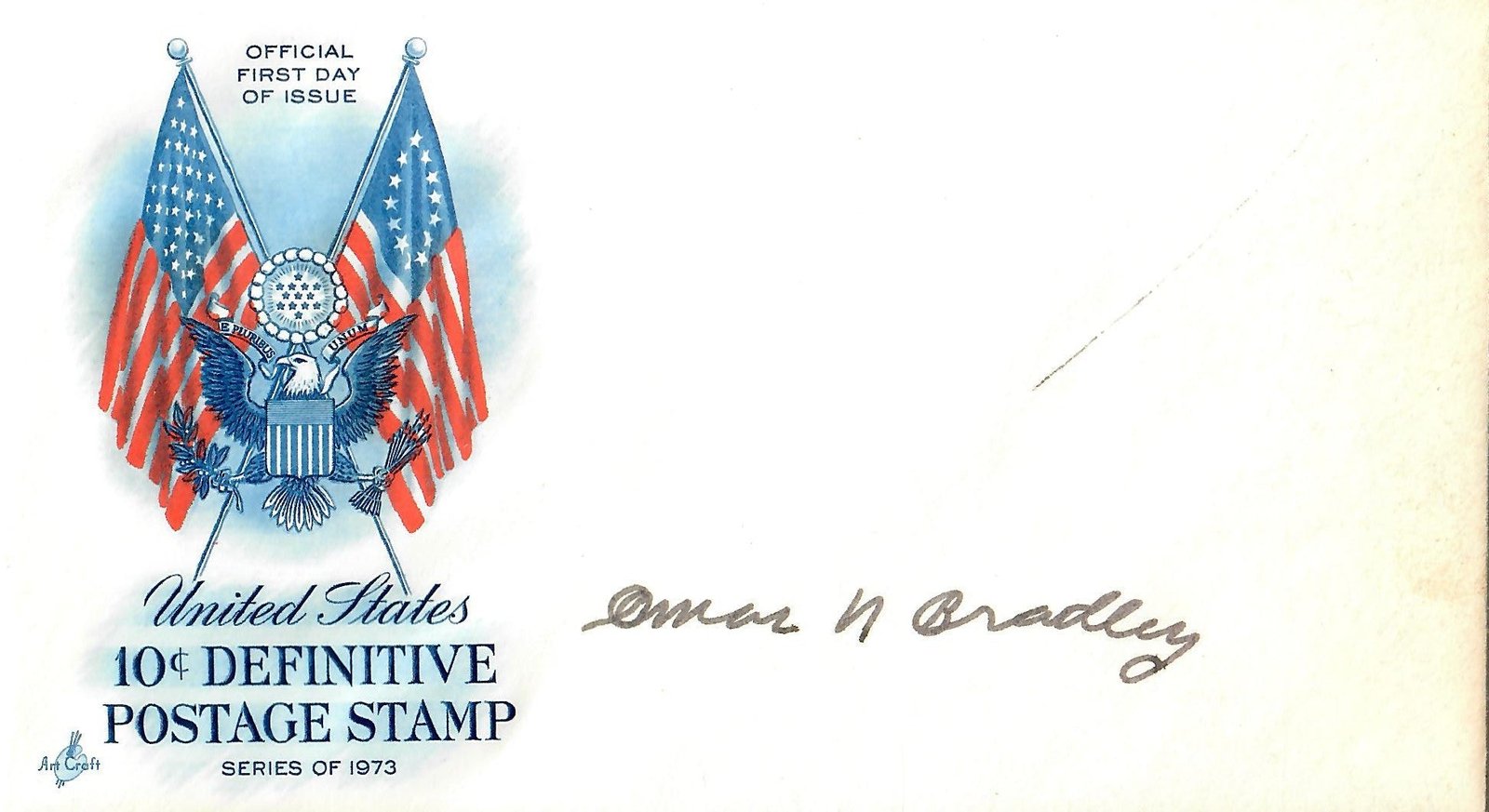 Buy Original U.S. WWII General Omar Bradley Autographed Photo & Envelope - Lot of Two Autographs | Original Firearms Antique For Sale
