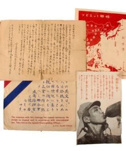 Original U.S. WWII Propaganda Leaflets Dropped on Japanese Troops - Lot of 4