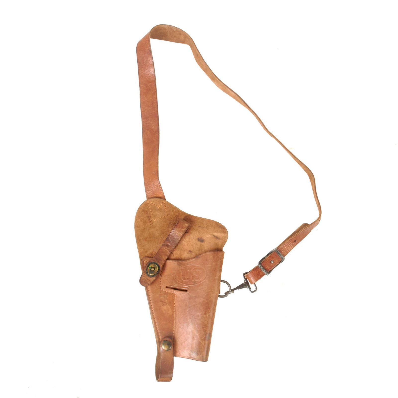 Buy Original U.S. WWII M3 Colt 1911 .45 Tanker Shoulder Holster by Boyt - Dated 1943 | Original Firearms Antique For Sale