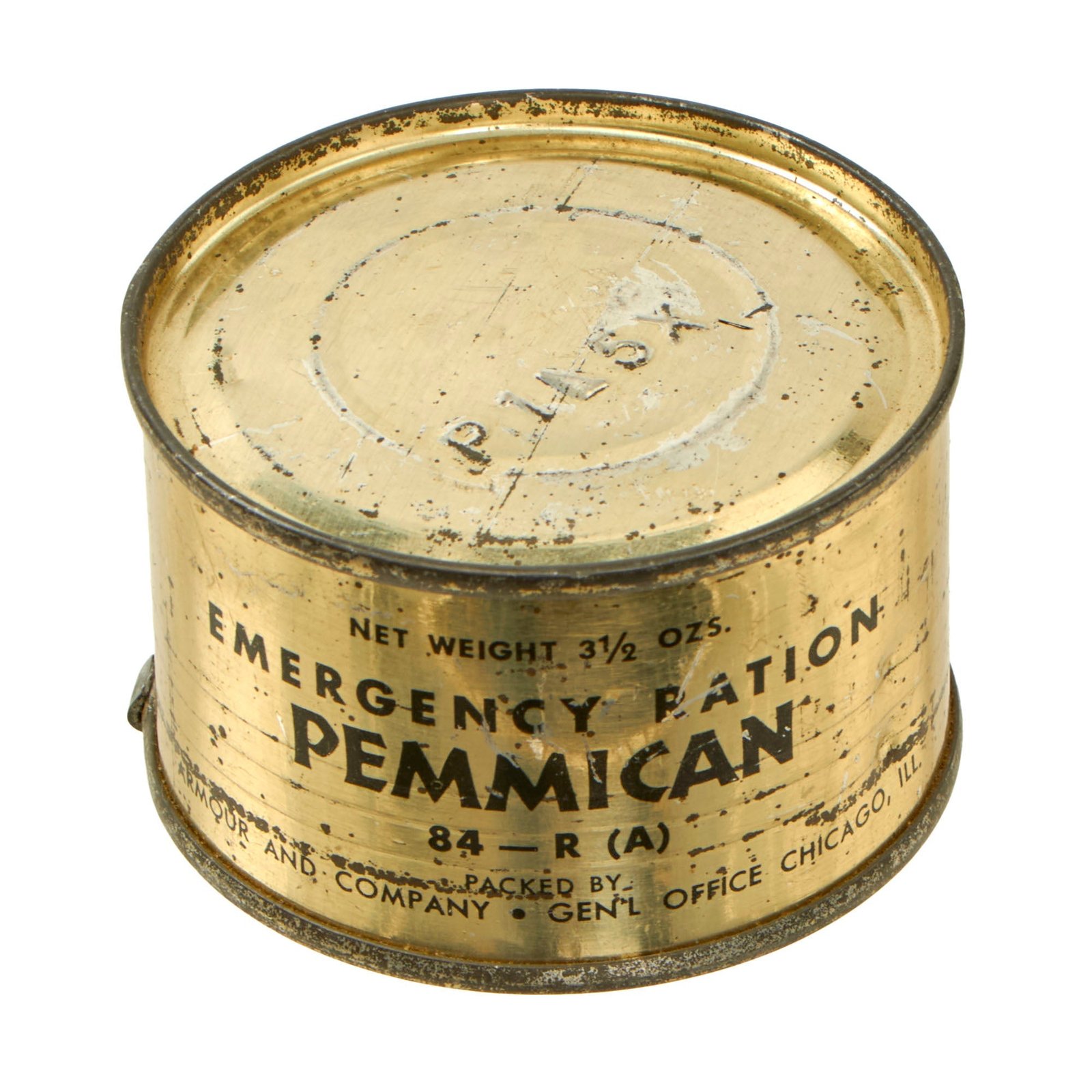 Buy Original WWII U.S. Tinned Pemmican Survival Food Ration-Sealed | Original Firearms Antique For Sale