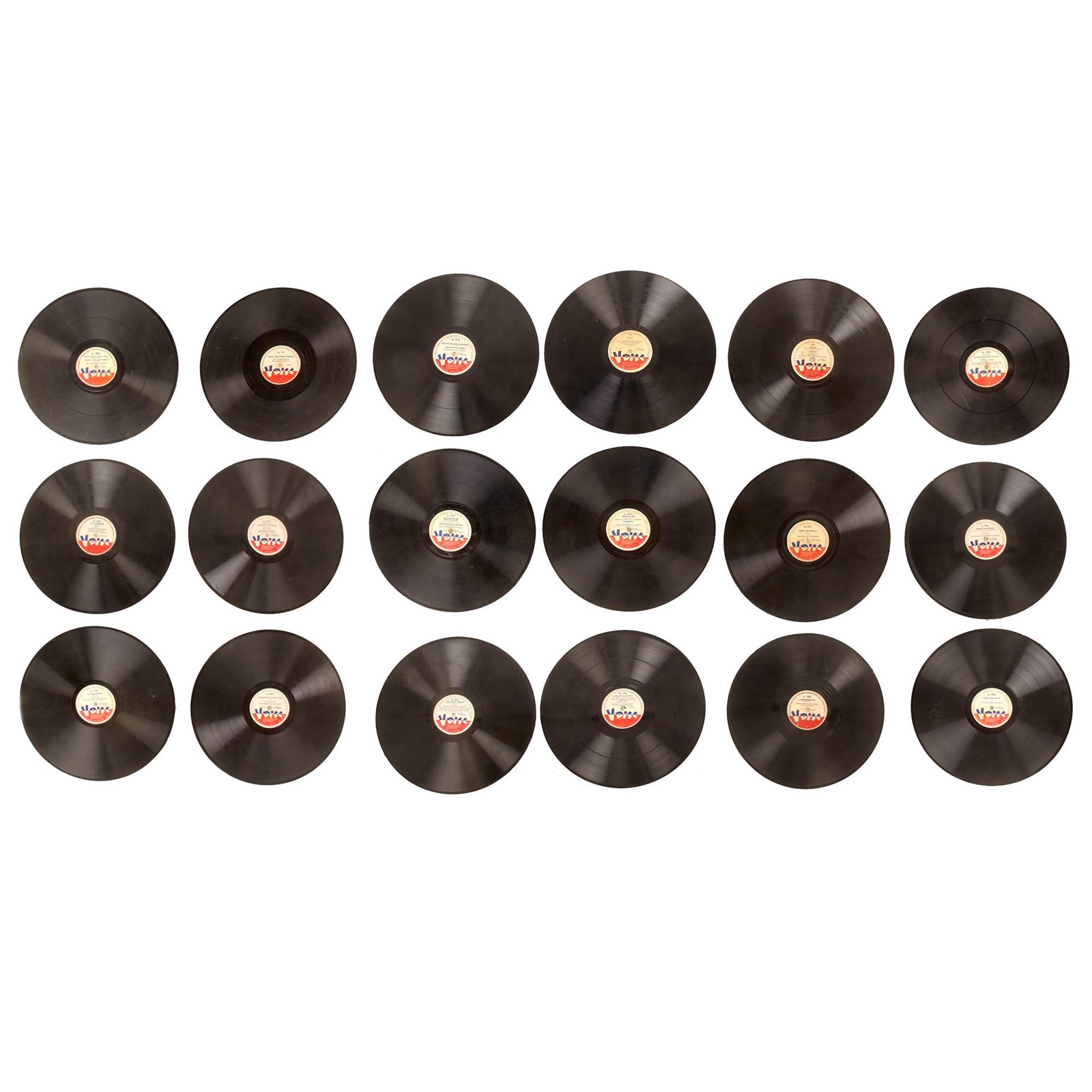 Buy Original U.S. WWII U.S. Army Special Services Phonograph 12-inch V-Disc Records - Lot of 18 Records | Original Firearms Antique For Sale