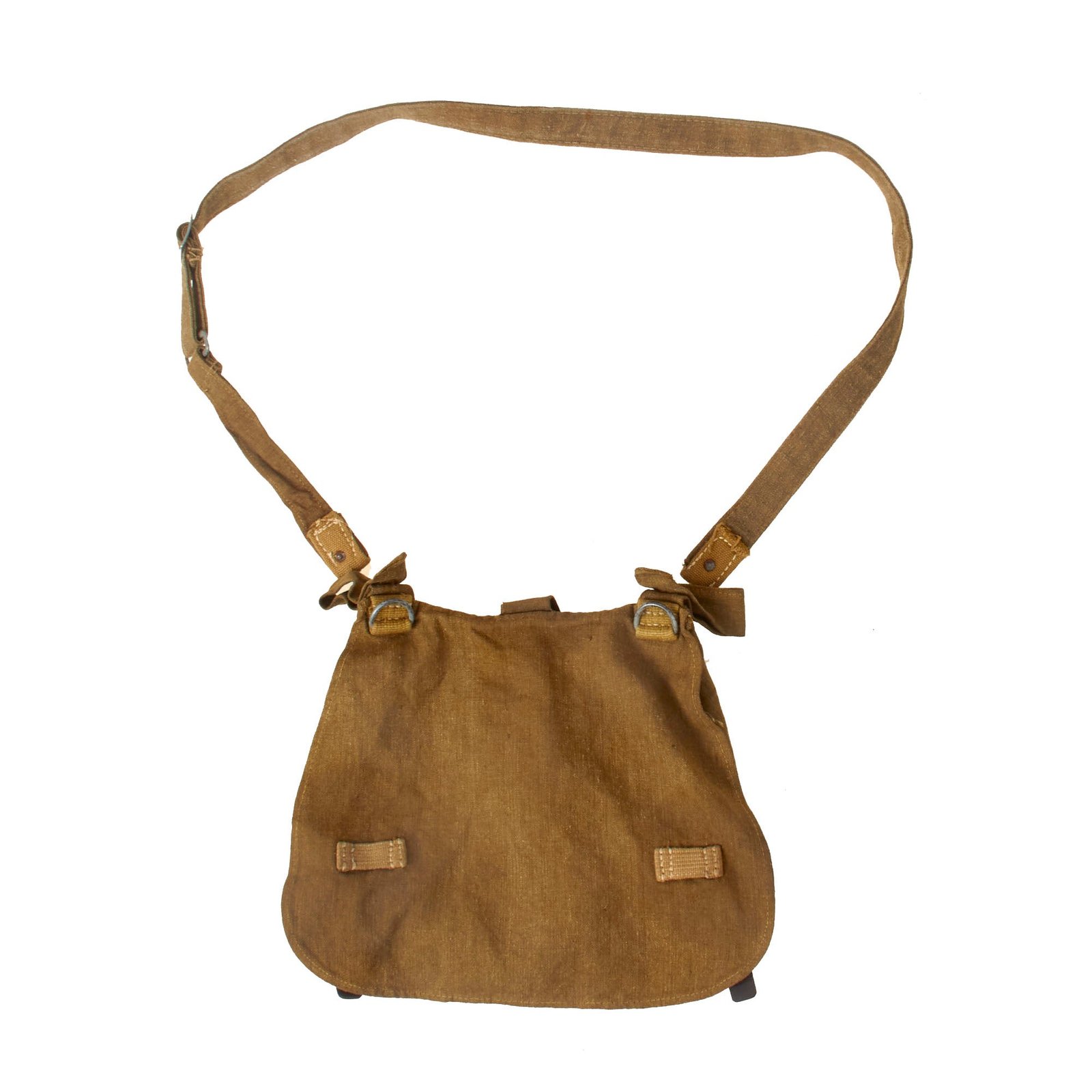 Buy Original German WWII Excellent Heer Army Tropical DAK M31 Bread Bag in Olive Green Canvas with Shoulder Strap | Original Firearms Antique For Sale