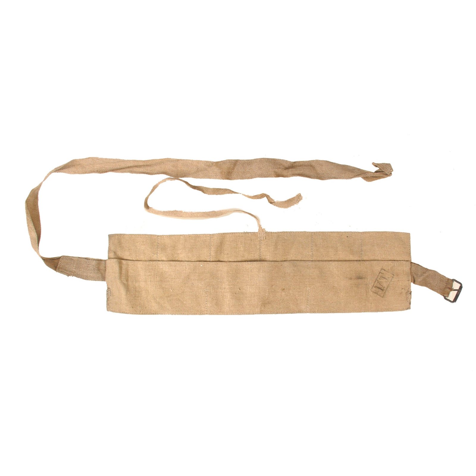 Buy Original WWI Imperial Russian Canvas Ammunition Pouch Bandolier with Markings & Buckle | Original Firearms Antique For Sale