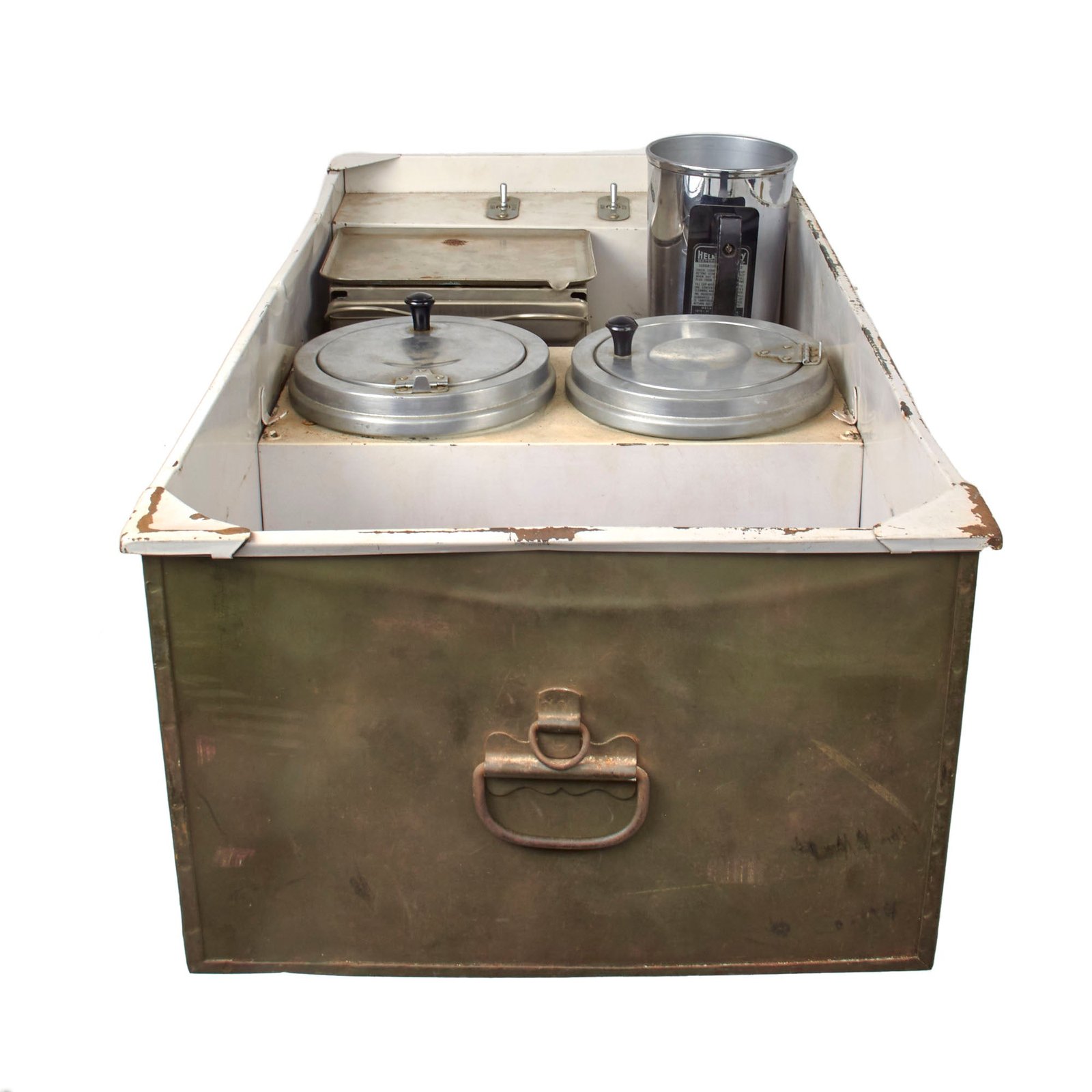Buy Original U.S. WWII USAAF B-17 Flying Fortress Bomber Crewman Galley Kit with Canvas Cover - Incomplete | Original Firearms Antique For Sale