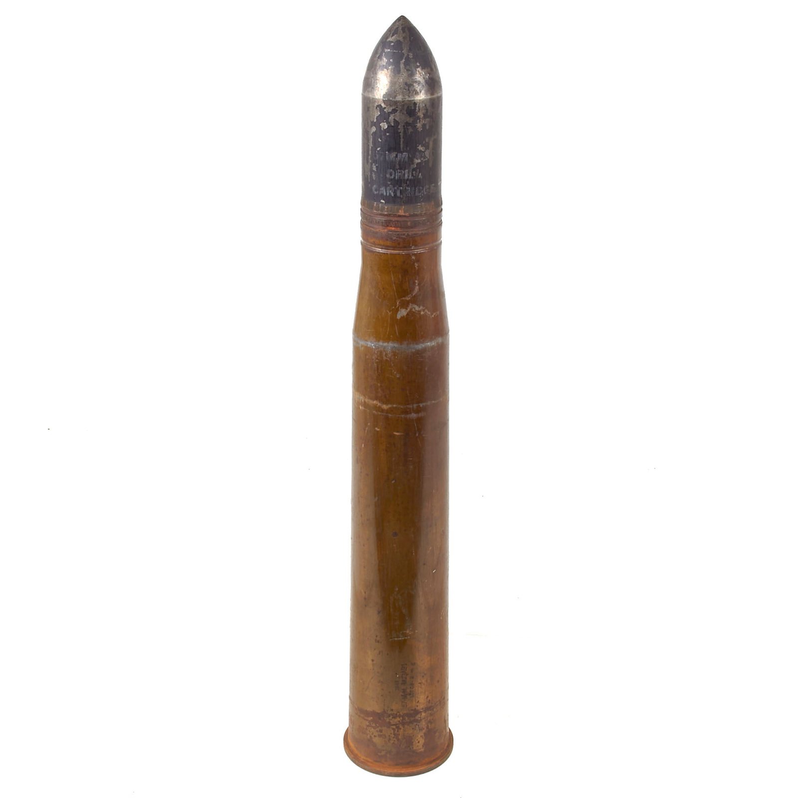 Buy Original WWII Anti-Tank 57mm M23AB1 6 Pounder M22 Inert Drill Cartridge - Dated 1943 | Original Firearms Antique For Sale