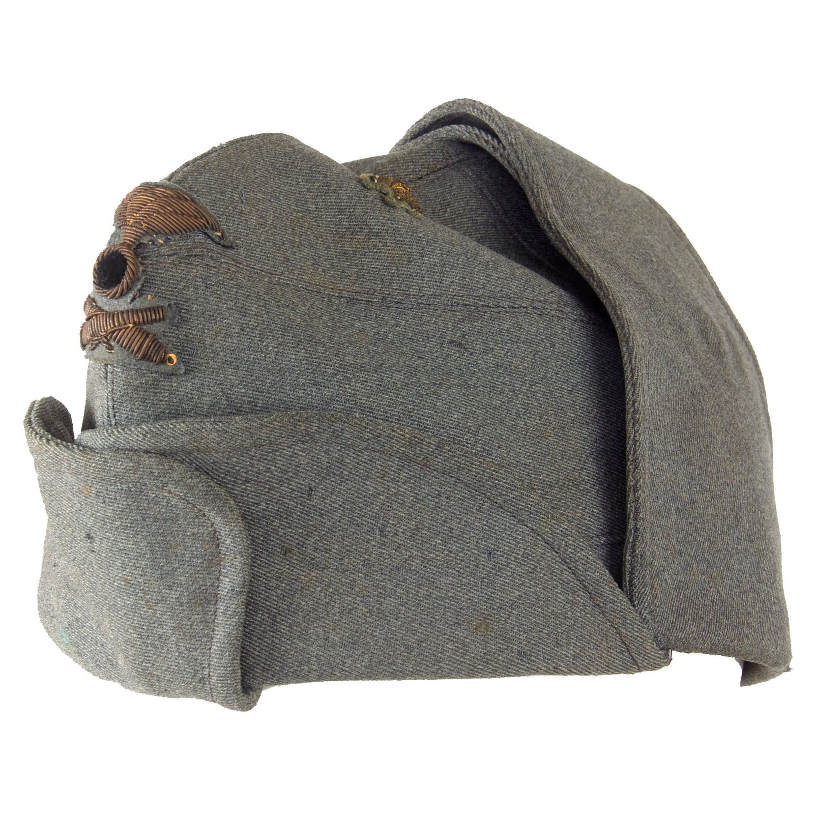 Original WWII Italian Officer Artillery Lieutenant’s Bustina Field Cap with Bullion Insignia