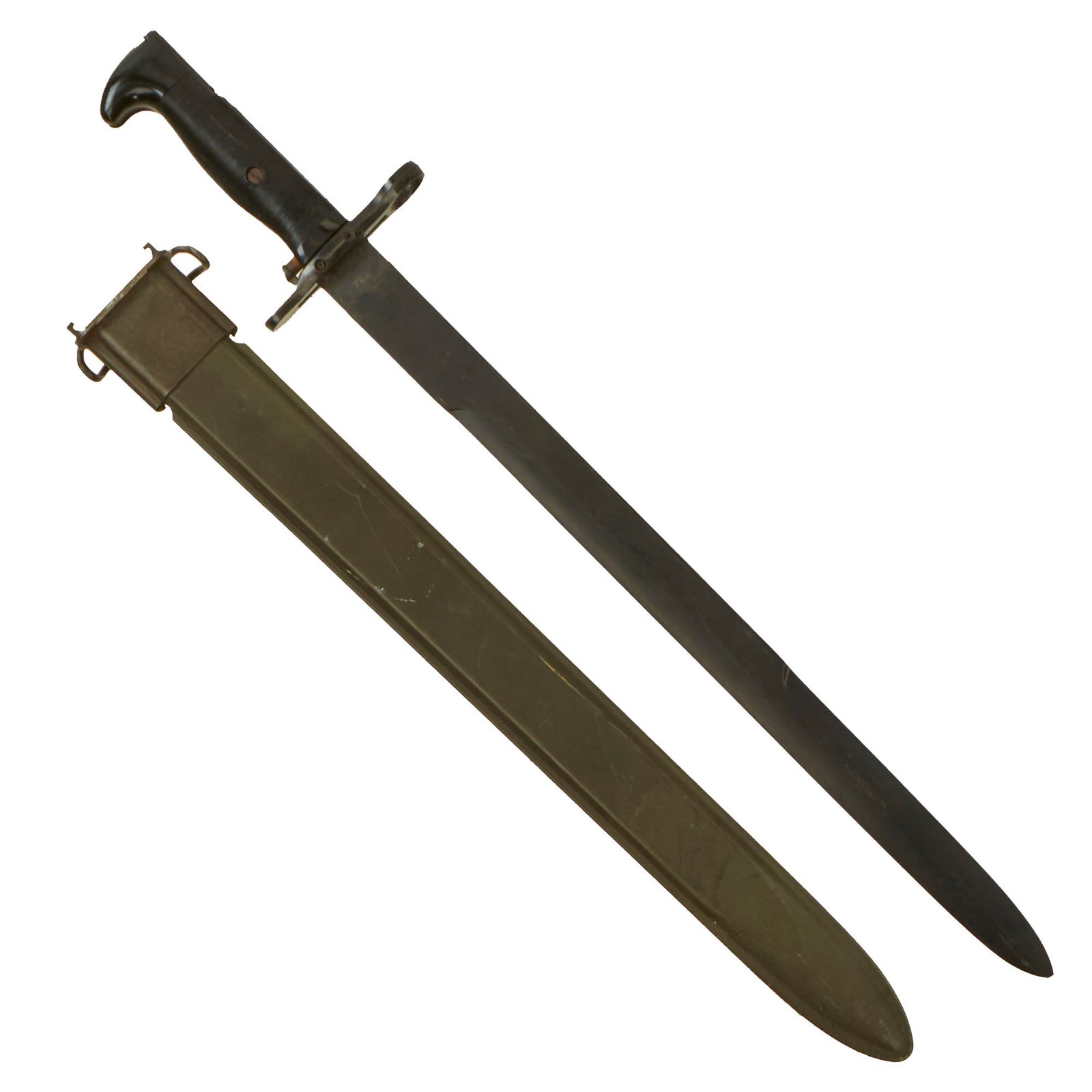 Buy Original WWII U.S. Navy Mark 1 Plastic Training Bayonet by P.B. Co. with USN Mk1 Scabbard - Unbroken | Original Firearms Antique For Sale
