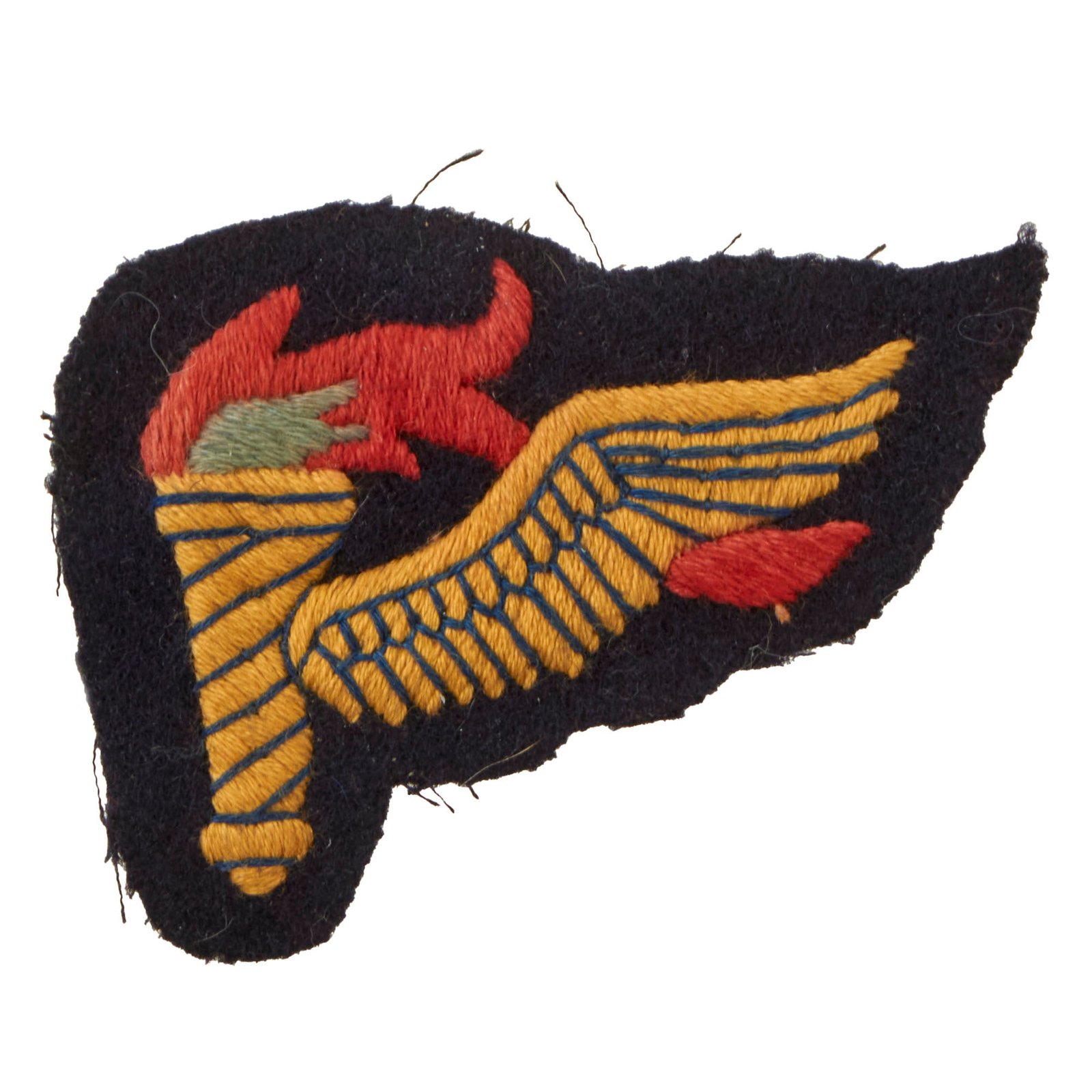 Buy Original U.S. WWII British-Made Airborne Pathfinder Badge - Hand-Embroidered | Original Firearms Antique For Sale