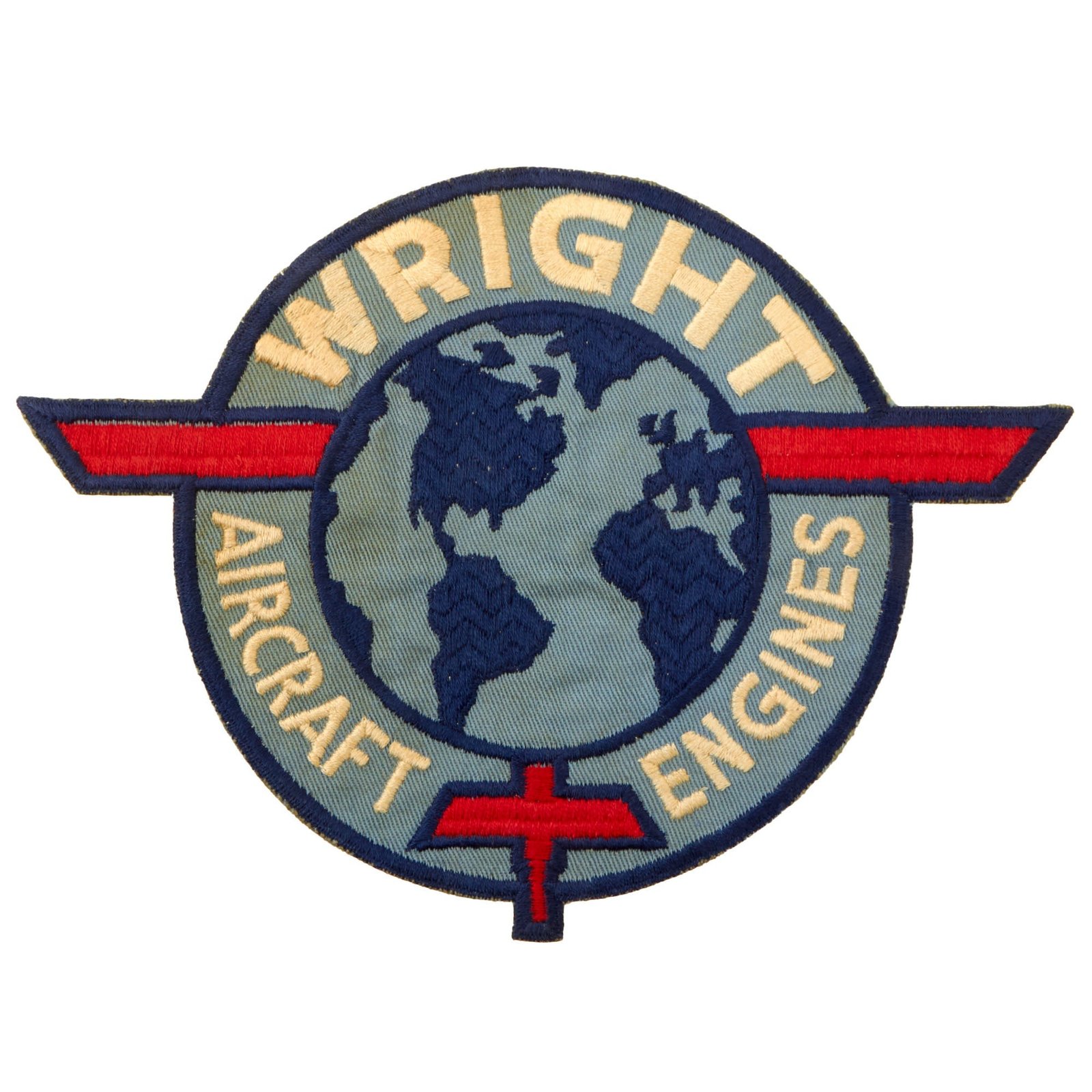 Buy Original U.S. WWII Wright Aircraft Engines Employee Jacket Smock Patch - 7⅛ x 9¾” - Rare | Original Firearms Antique For Sale