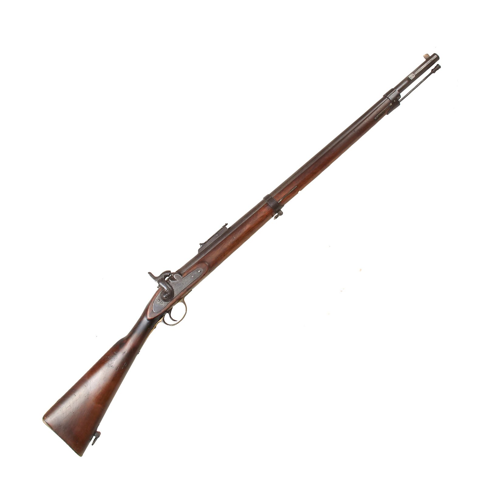 Buy Original U.S. Civil War Belgian made “Brazilian Contract” Light Minié Percussion Rifle by O.P. Drissen & Cie of Liège - Serial 4769 | Original Firearms Antique For Sale
