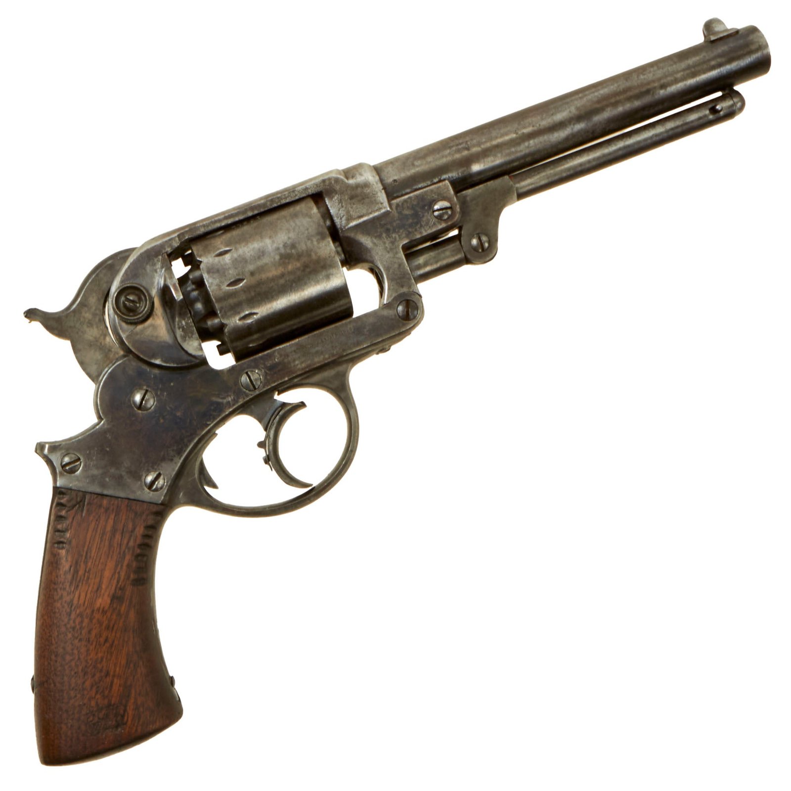 Buy Original U.S. Civil War Starr Arms M1858 .44 Double Action Army Percussion Revolver with Grip Cartouches - Matching Serial 12511 | Original Firearms Antique For Sale
