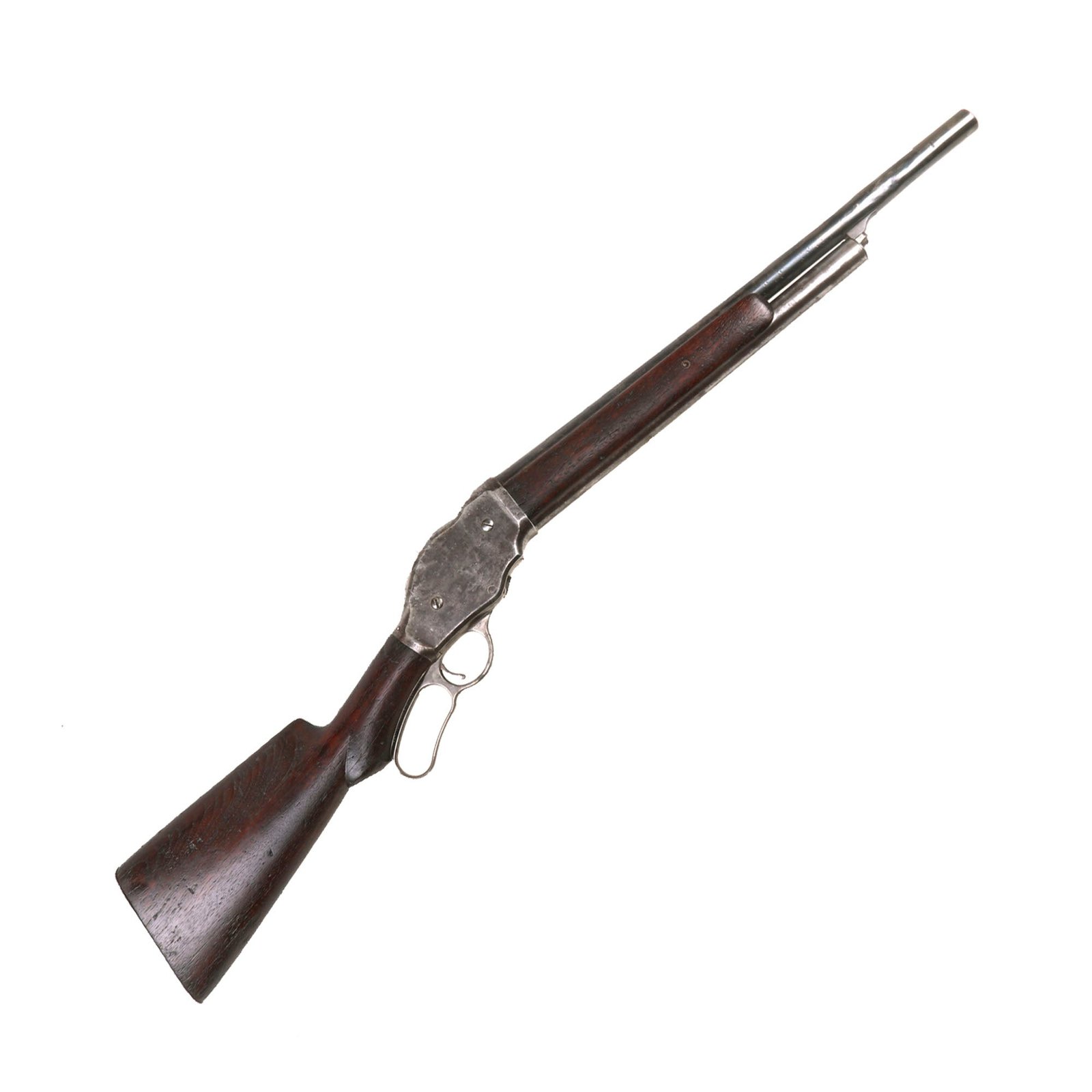 Buy Original U.S. Winchester Model 1887 Lever Action 12ga. Shotgun with Shortened 21" Barrel made in 1888 - Serial 10485 | Original Firearms Antique For Sale