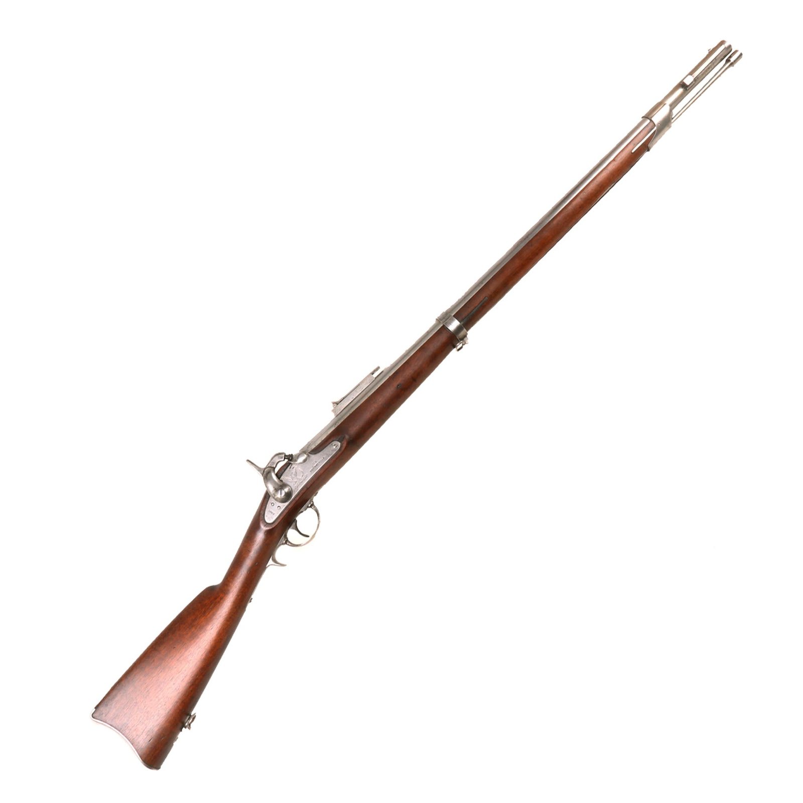 Buy Original U.S. Civil War Excellent Whitneyville “Plymouth” Navy Percussion Rifle Serial No. 7868 - Dated 1863 | Original Firearms Antique For Sale