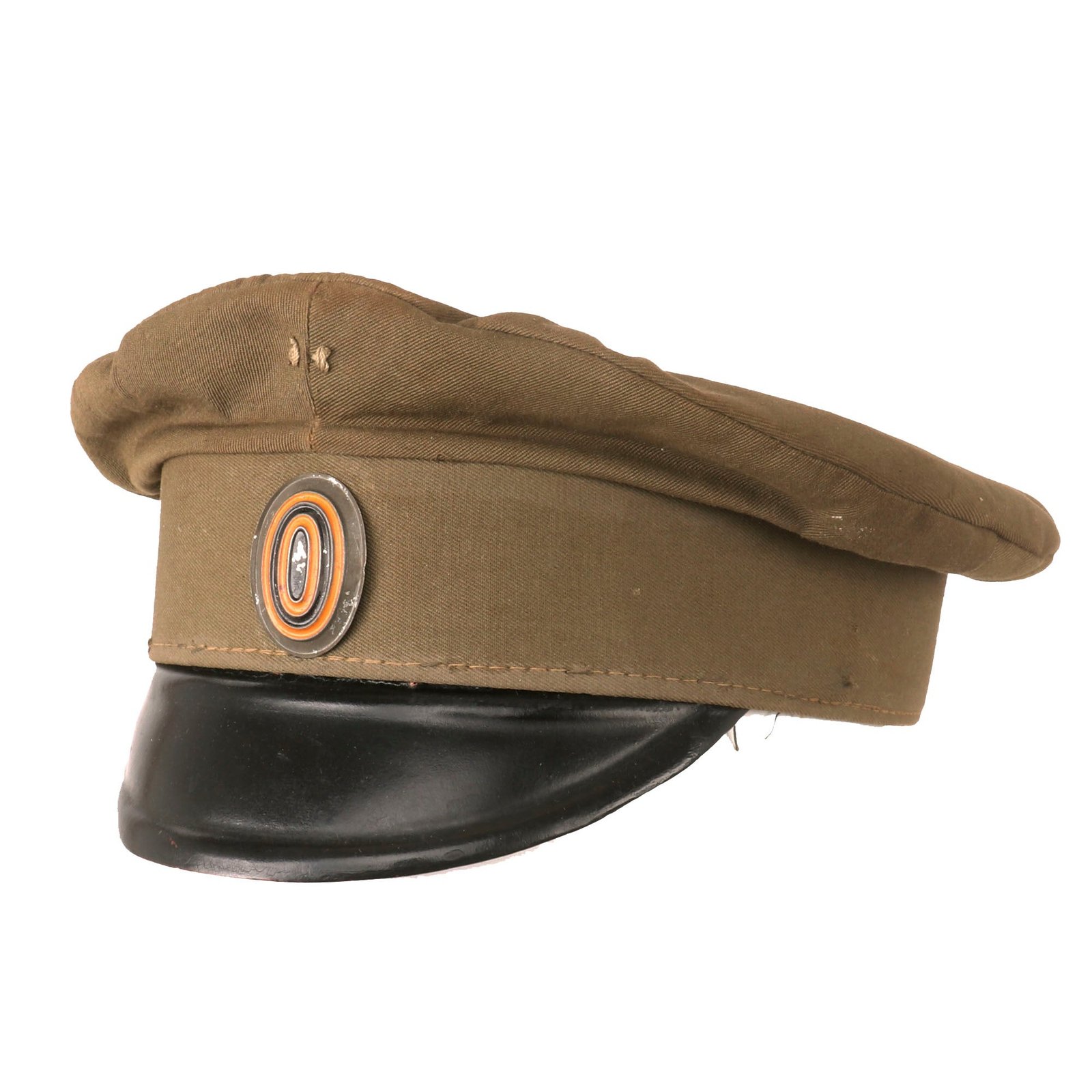 Buy Original WWI Imperial Russian Enlisted Man’s Visor Cap with Cockade - Named on Interior | Original Firearms Antique For Sale