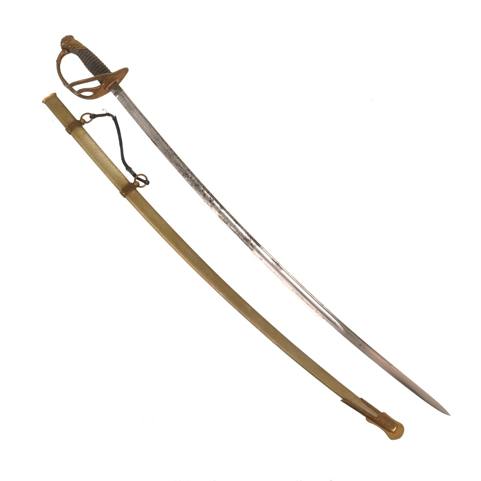 Buy Original U.S. Indian Wars NGNY M1872 Cavalry Officer’s Presentation Saber to Dewitt C. Falls - Commandant of 7th Regiment New York National Guard & Designer of Military Uniforms & Insignia | Original Firearms Antique For Sale