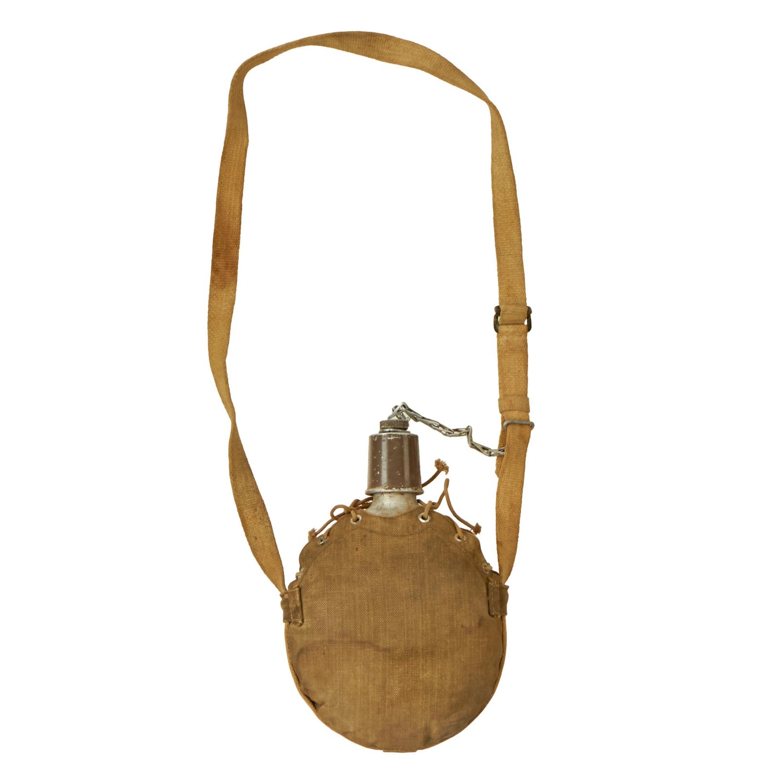 Buy Original Imperial Japanese WWII Special Naval Landing Forces Canteen with Canvas Cover & Strap | Original Firearms Antique For Sale
