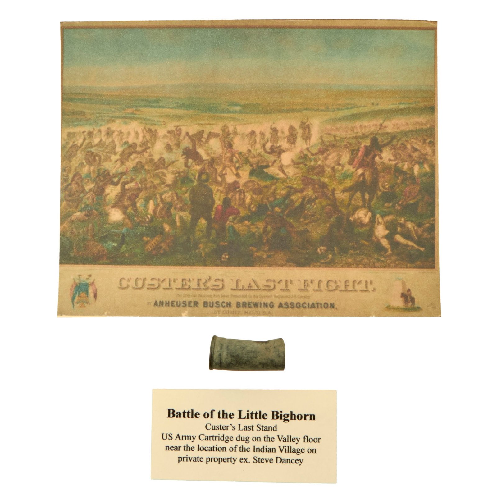 Buy Original U.S. Battle of Little Big Horn Cartridge Casing Recovered on Valley Floor | Original Firearms Antique For Sale