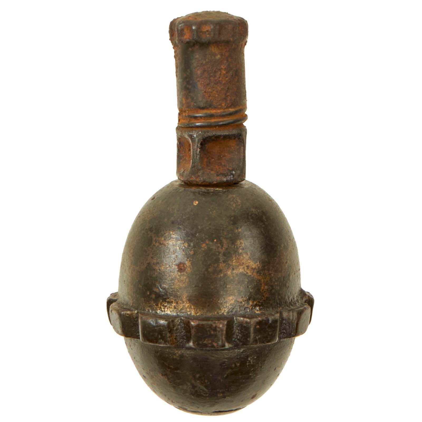 Buy Original German WWI Model 1917 n/A Inert Egg Hand Fragmentation Grenade - Eierhandgranate | Original Firearms Antique For Sale