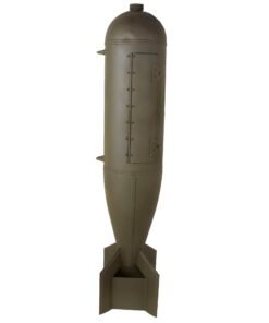 Original U.S. Cold War Navy Practice Bomb MK15 Mod 4 Painted OD Green with Added Door - Inert