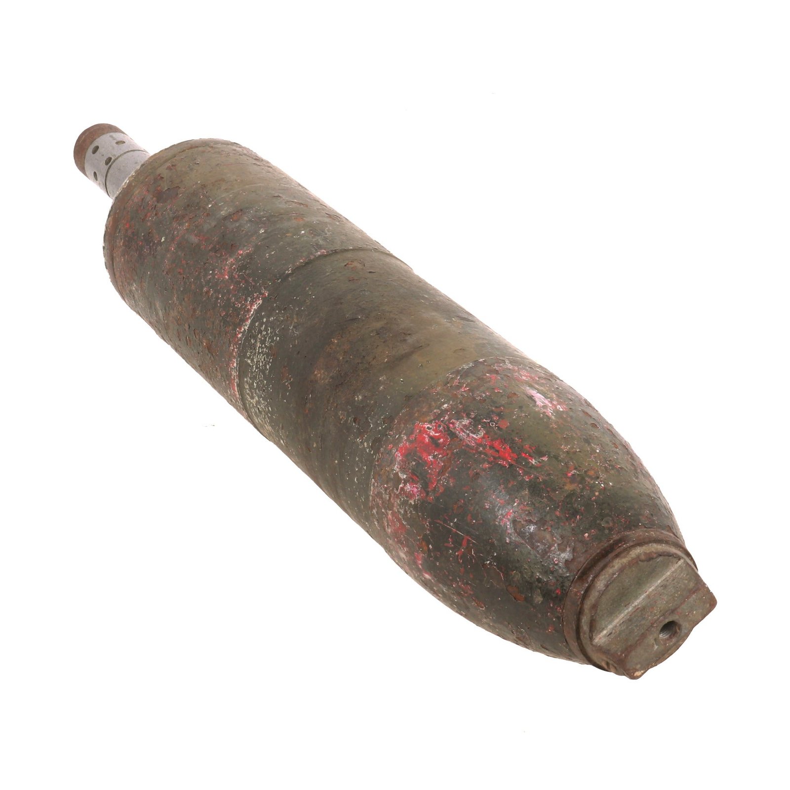 Buy Original U.S. WWII / Korean War Era M2 4.2” Chemical Mortar Round with Fuze | Original Firearms Antique For Sale