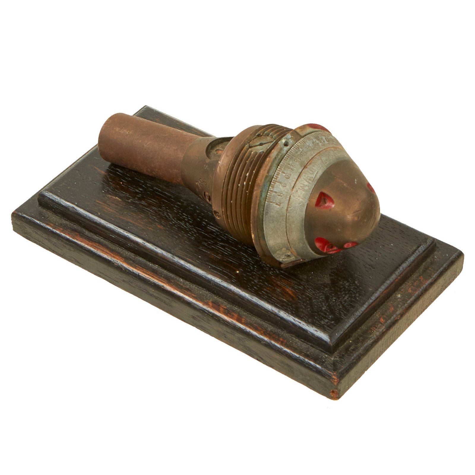 Buy Original German WWI Artillery Percussion Fuze on Display Plaque | Original Firearms Antique For Sale