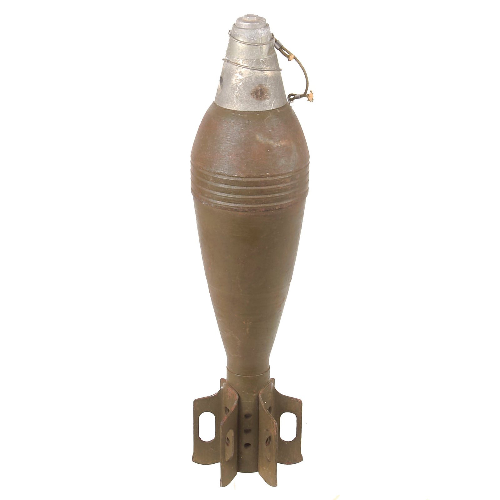 Buy Original U.S. WWII Inert M43A1 81mm Mortar Round with M52 PD Type Fuze | Original Firearms Antique For Sale