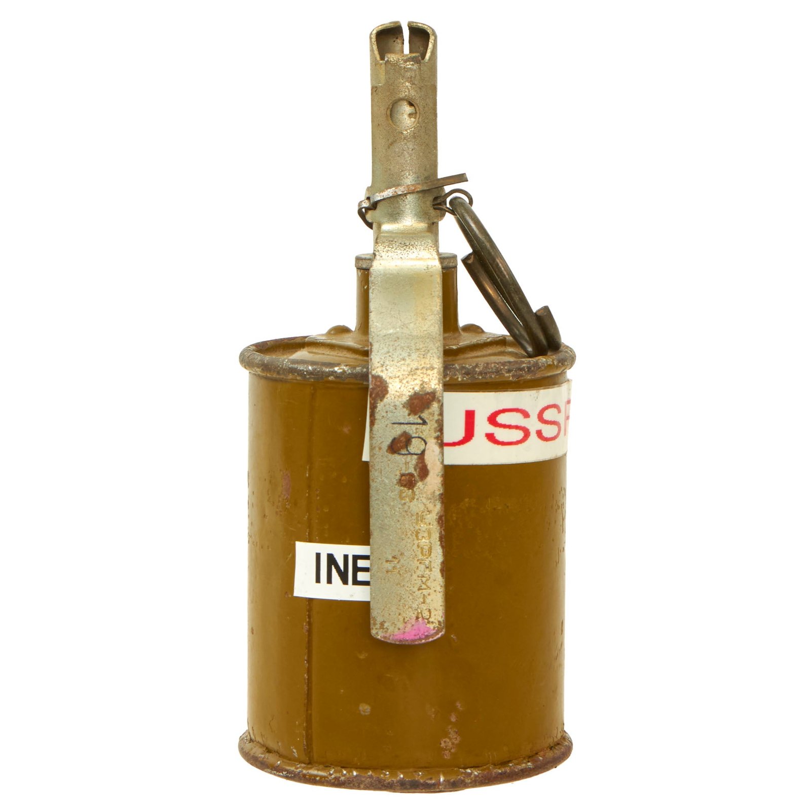 Buy Original Soviet Cold War Era Inert RG-42 Hand Grenade With Transit Plug - Afghan Bringback - Inert | Original Firearms Antique For Sale