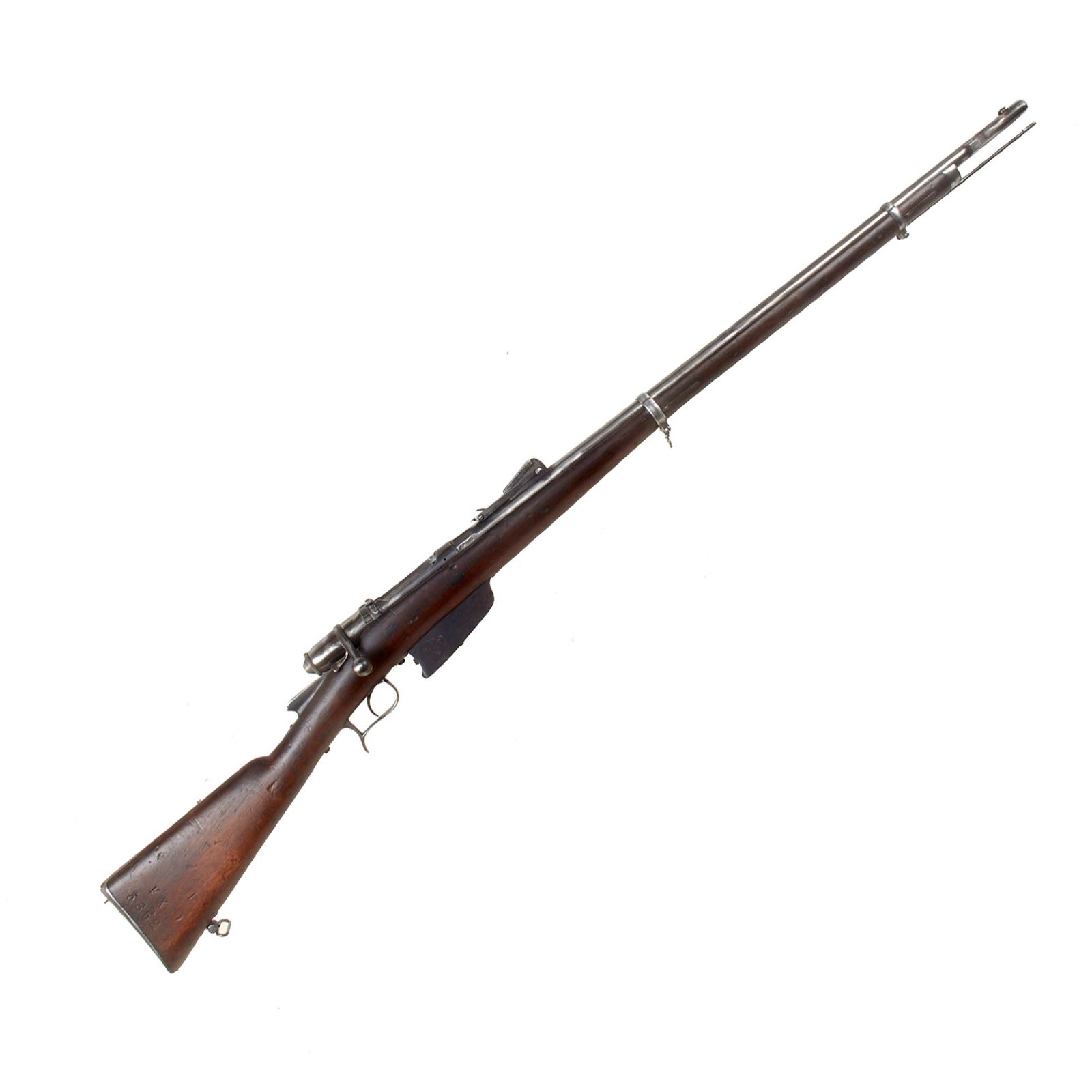 Buy Original Italian Vetterli M1870/87/15 Infantry Rifle Serial VX.3852 by Torre Annunziata Converted to 6.5mm - Dated 1878 | Original Firearms Antique For Sale