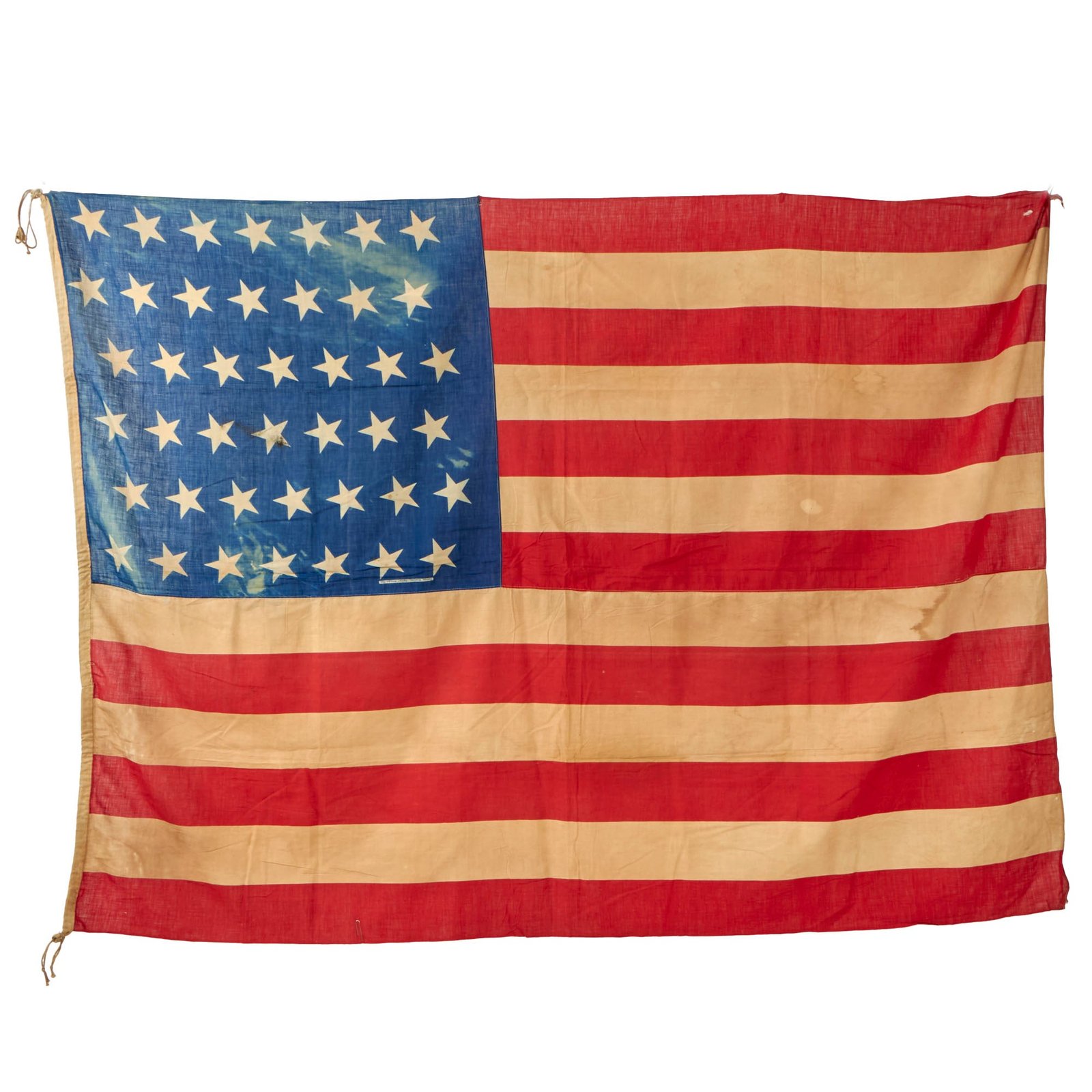 Buy Original U.S. 1890 Indian Wars 42 Star American Flag - Extremely Scarce - 50 x 66” | Original Firearms Antique For Sale