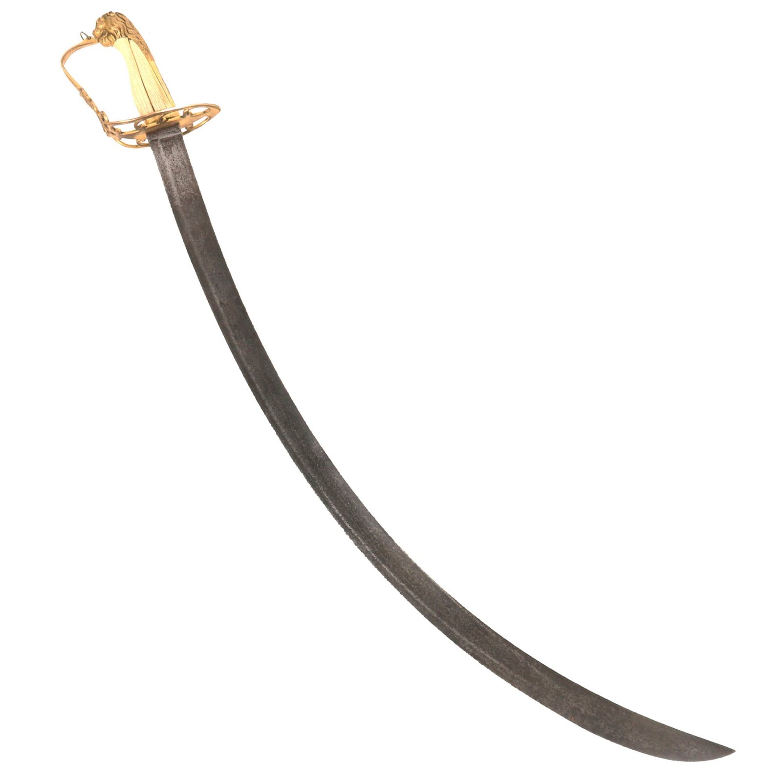 Buy Original British Napoleonic Pattern 1803 Officer’s Sword with Fantastic Curvature & Gilt-Retained Hilt | Original Firearms Antique For Sale