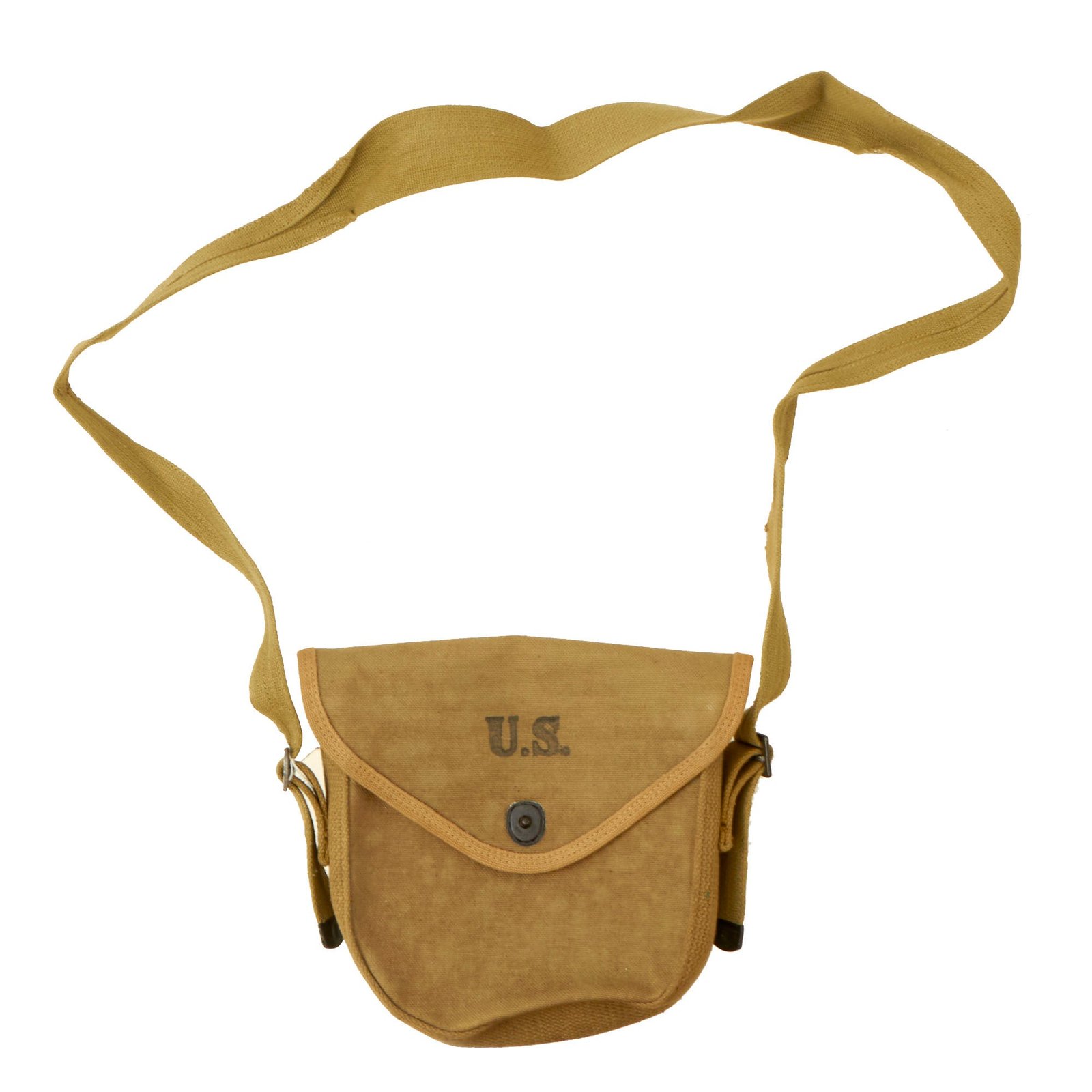 Buy Original U.S. WWII US 50 Round Drum Magazine Pouch For The M1921A Thompson Submachine Gun | Original Firearms Antique For Sale
