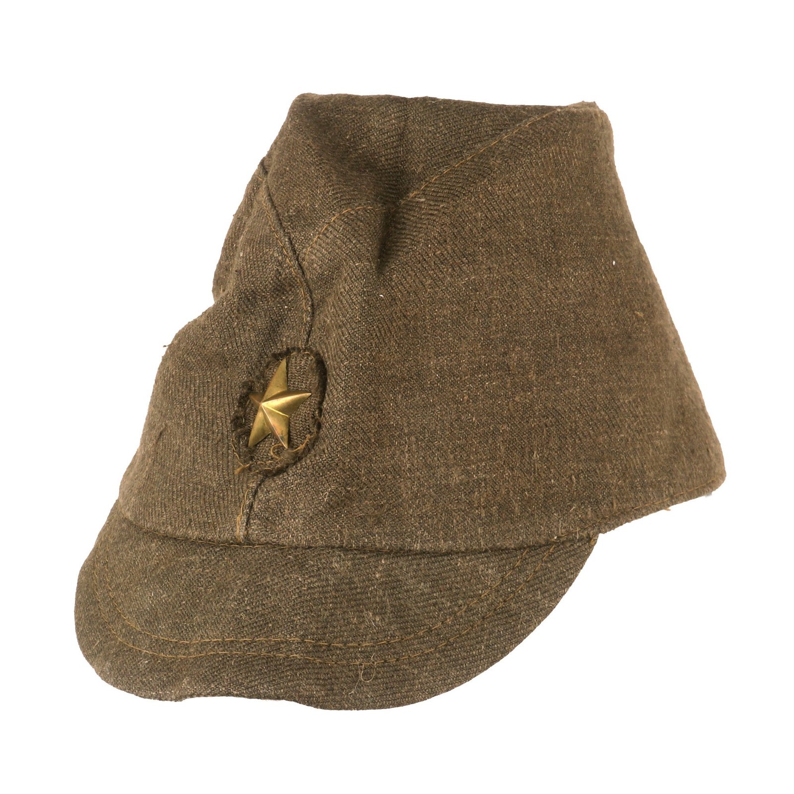 Buy Original Imperial Japanese WWII Officer’s Service-Worn Wool Forage Cap | Original Firearms Antique For Sale