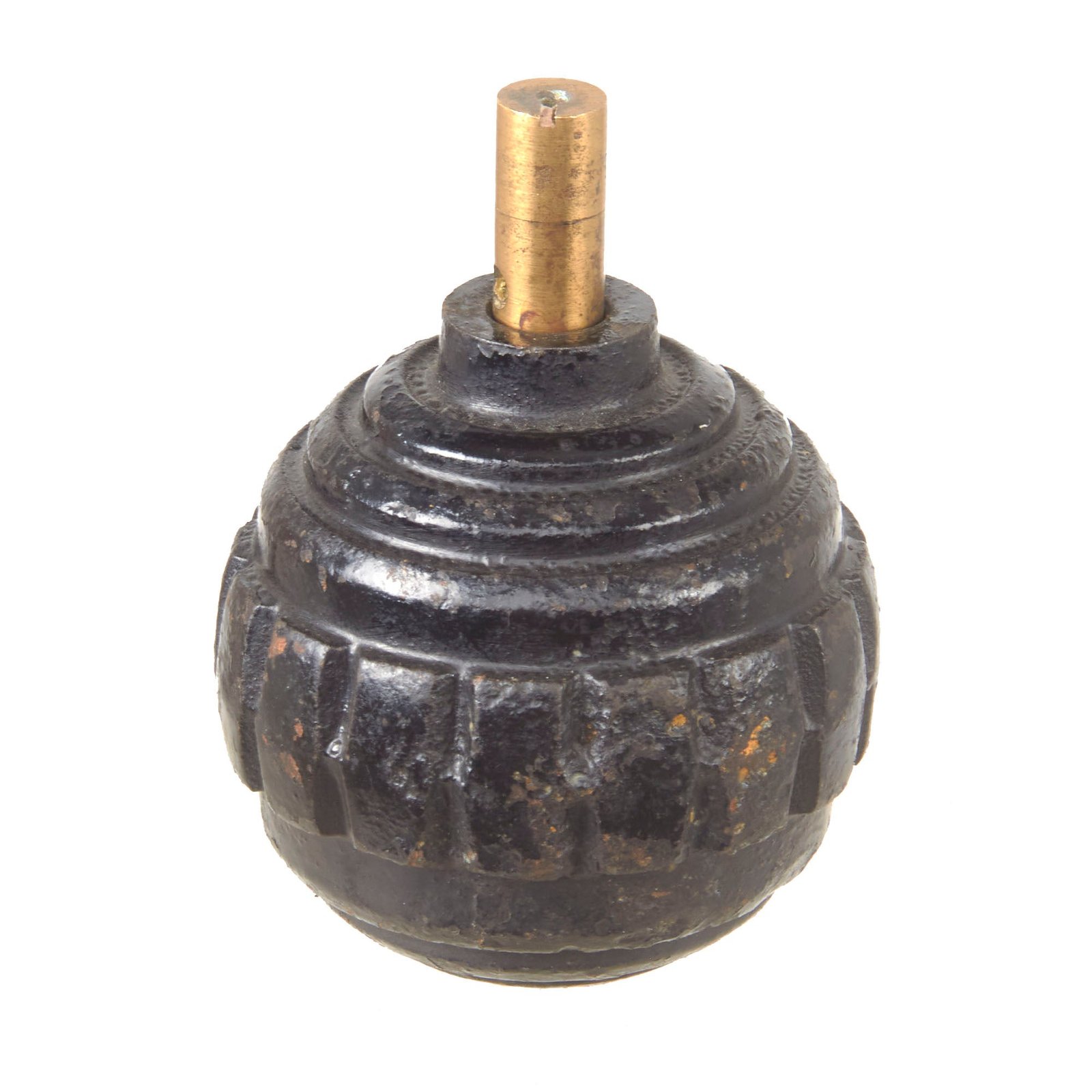 Buy Original Imperial German WWI Model 1915 n/A Ball Hand Fragmentation Inert Grenade - Kugelhandgranate | Original Firearms Antique For Sale