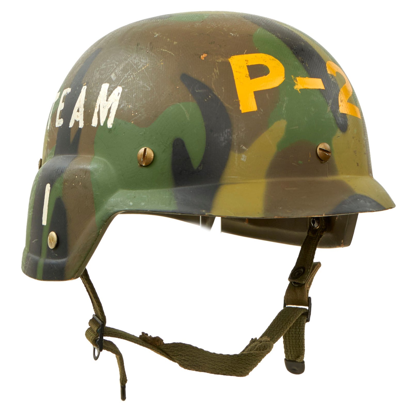 Buy Original U.S. Cold War Experimental Pre-Production PASGT Helmet of Kevlar - Natick Laboratories Test Helmet - Ca. 1975 | Original Firearms Antique For Sale