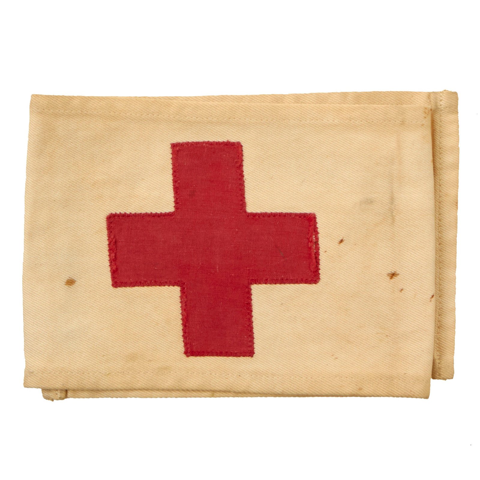 Buy Original U.S. WWII Medic Red Cross Armband - Service-Worn | Original Firearms Antique For Sale