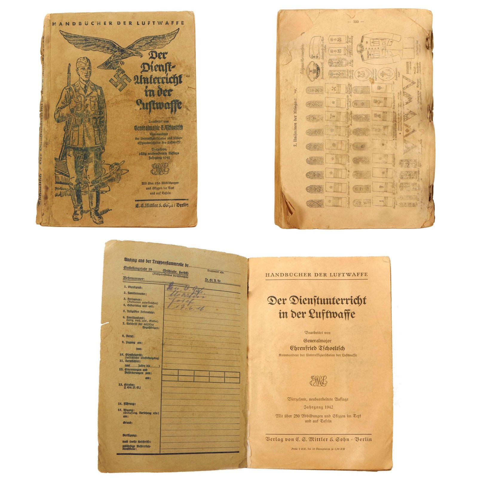Buy Original German WWII Luftwaffe Airforce Field Manual Handbook - Service Training in the Luftwaffe 1942 Edition | Original Firearms Antique For Sale