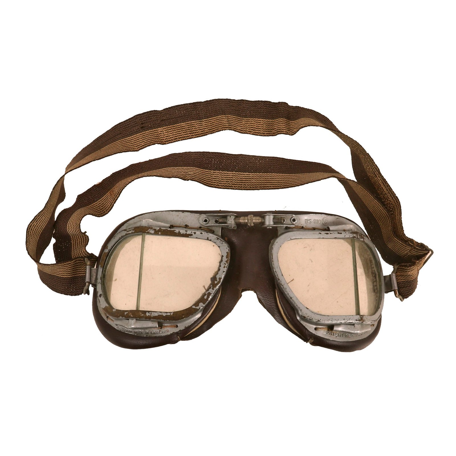 Buy Original British Post-WWII RAF Mk VII Style Flying Goggles by Stadium | Original Firearms Antique For Sale