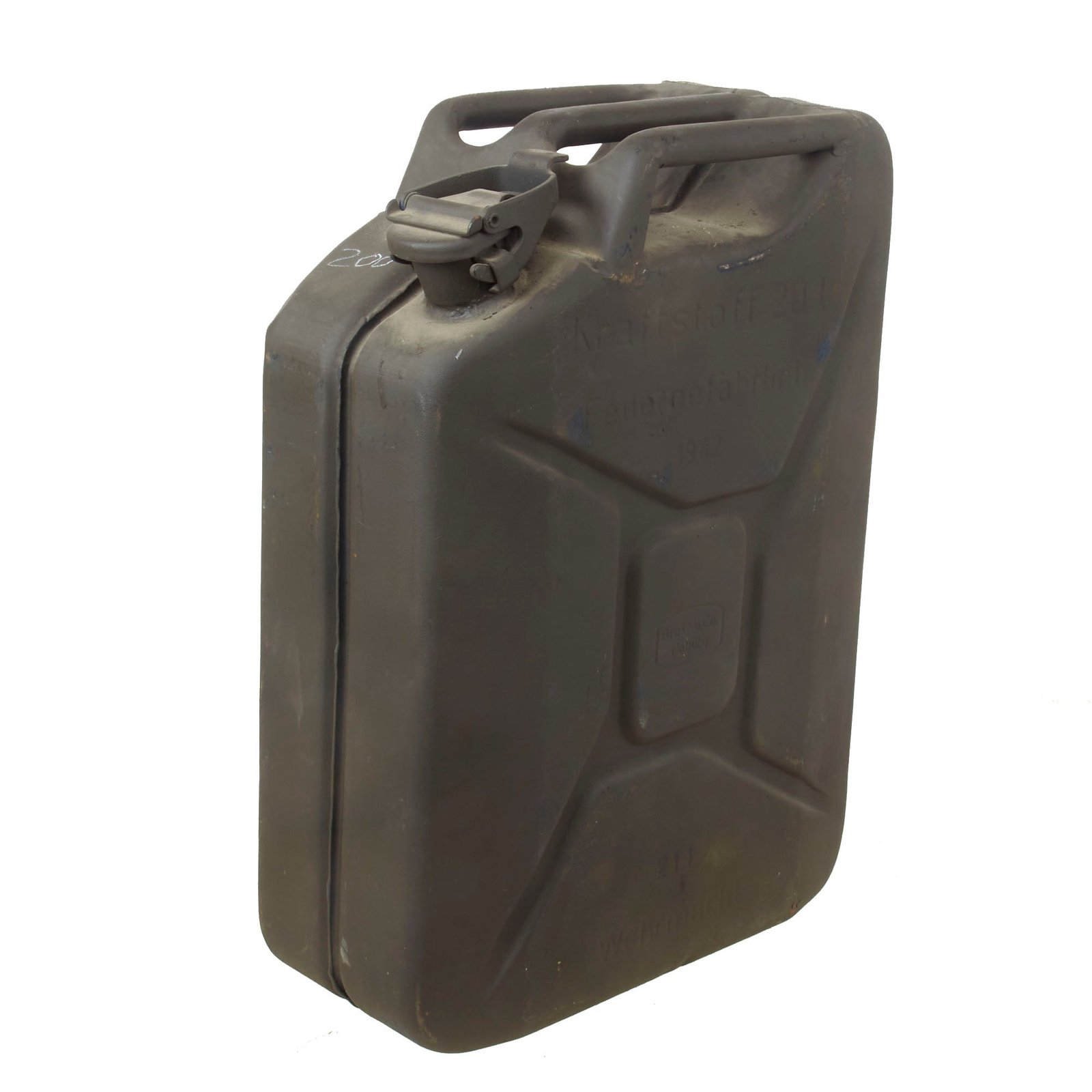 Buy Original German WWII Wehrmacht 20 Liter Petrol Jerry Can by Brose u. Co. of Coburg - Dated 1942 | Original Firearms Antique For Sale